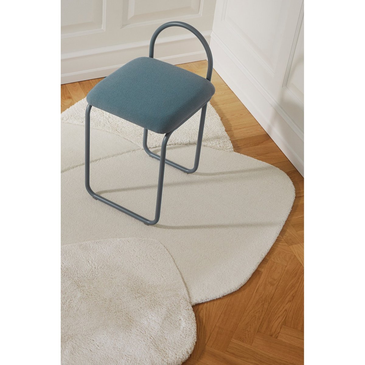 Tapis en laine Mola crème, AYTM