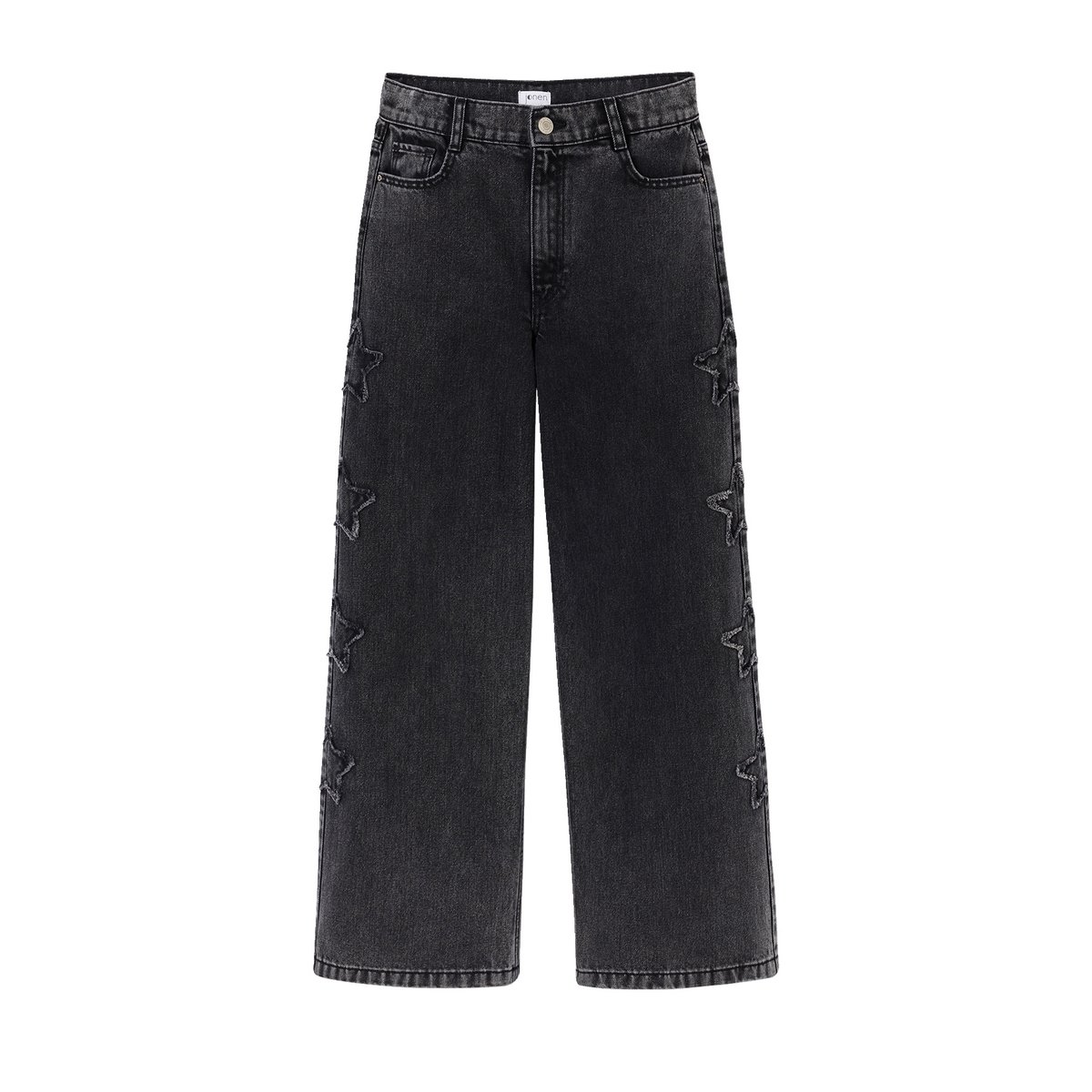 Jean large denim gris, JONEN