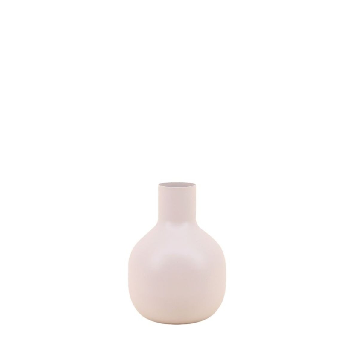 Vase en métal, H15cm beige, ORNAMI