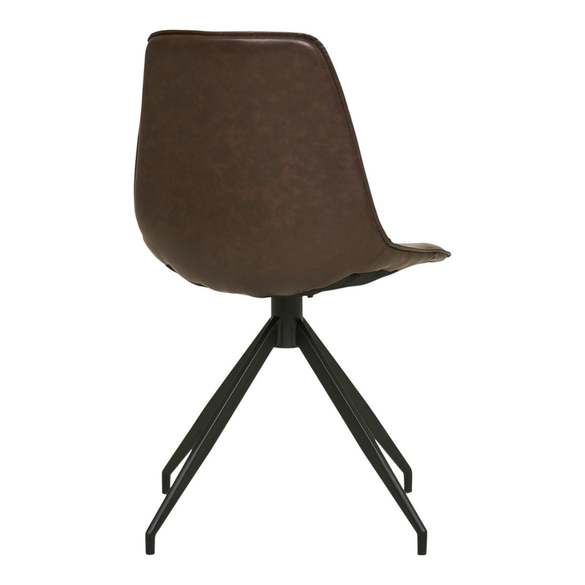Chaise pivotante avec couture (lot de 2) AMSTERDAM marron, PIER IMPORT