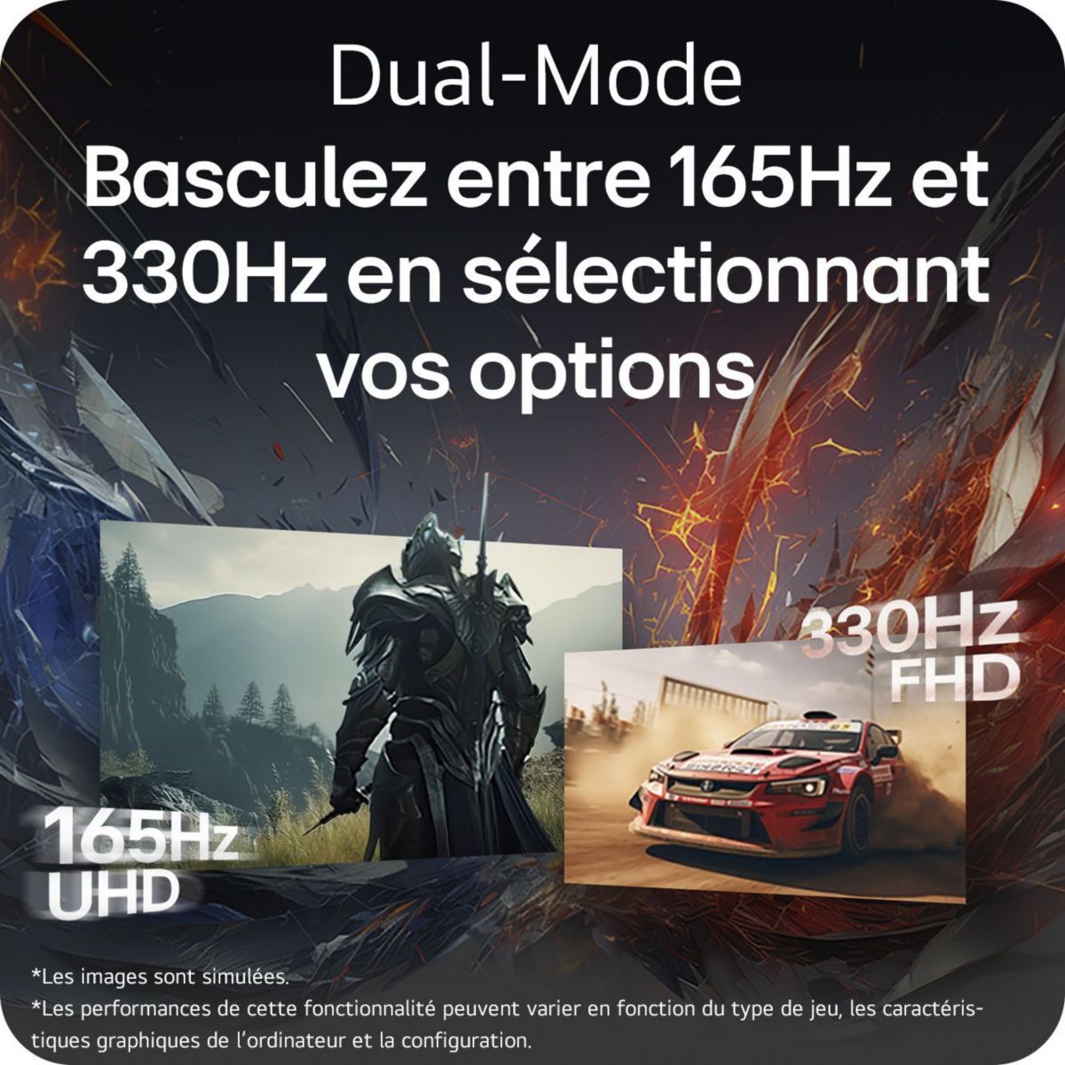 Ecran PC Gamer 32GX850A-B 32" 4K 165Hz OLED HDR True Black 400 HDMI 2.1 AMD FreeSync & G-Sync couleur unique, LG