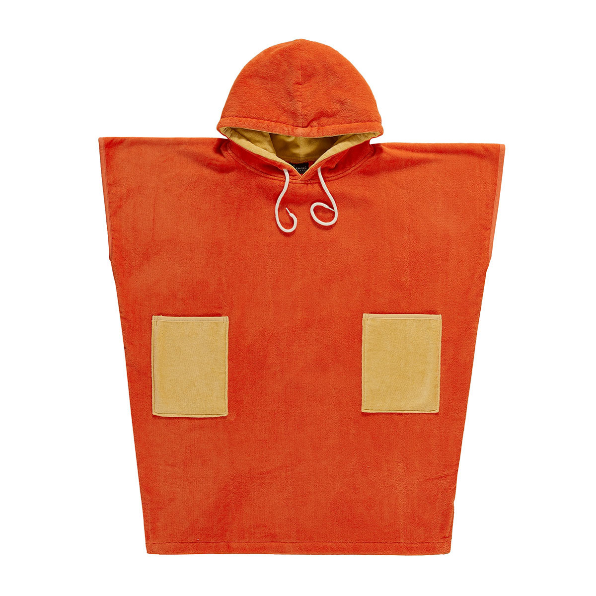 Poncho de plage adulte en velours BEACH corail, SENSEI MAISON