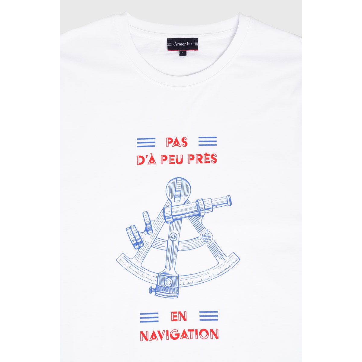 T-shirt sérigraphié en AMB blanc, ARMOR-LUX