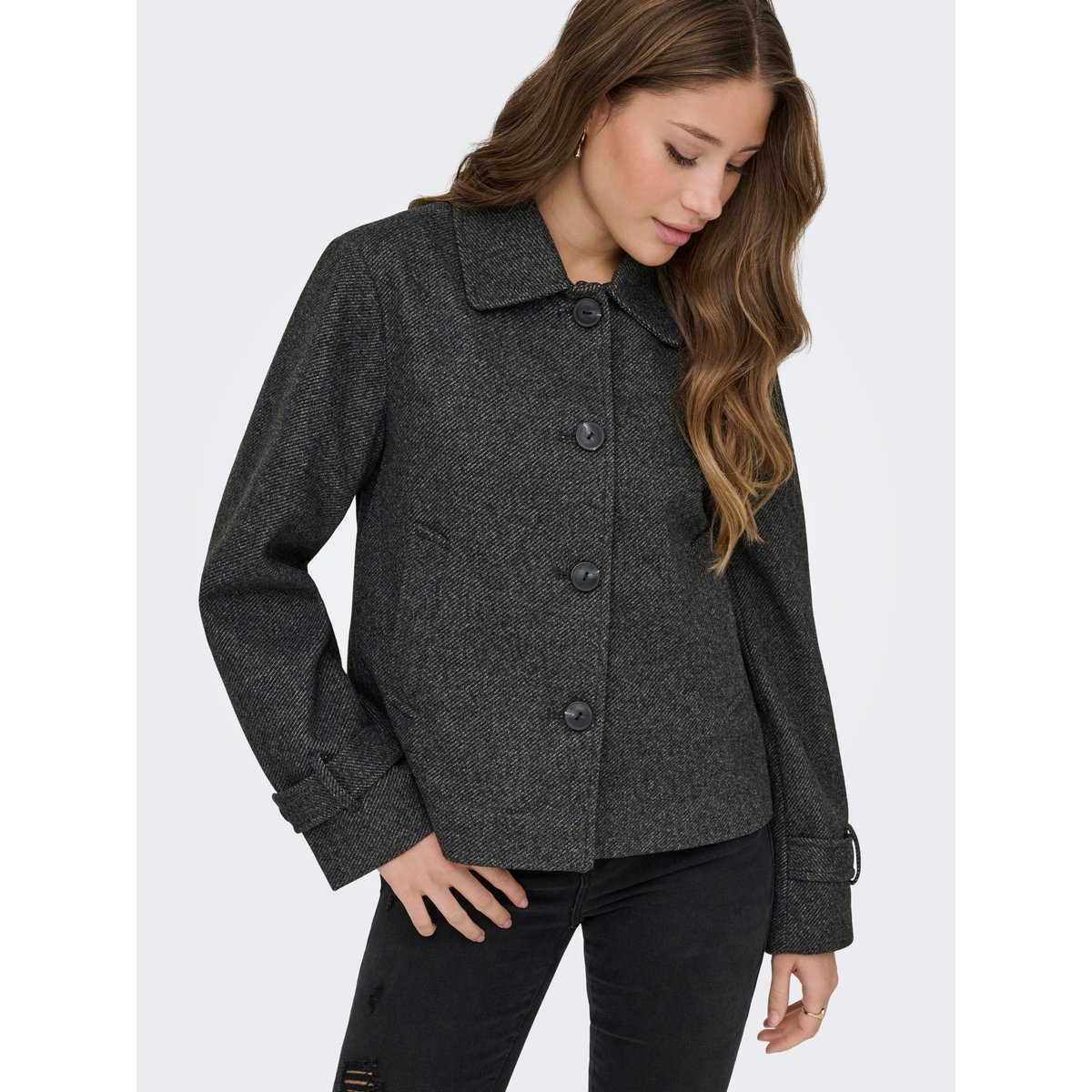 Veste dark grey melange, ONLY