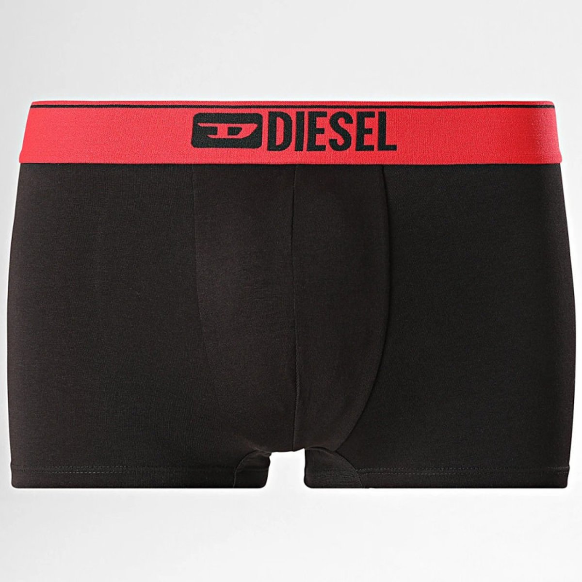 Lot de 3 boxers classiques en coton noirs unis avec le nom de la marque noirs, DIESEL