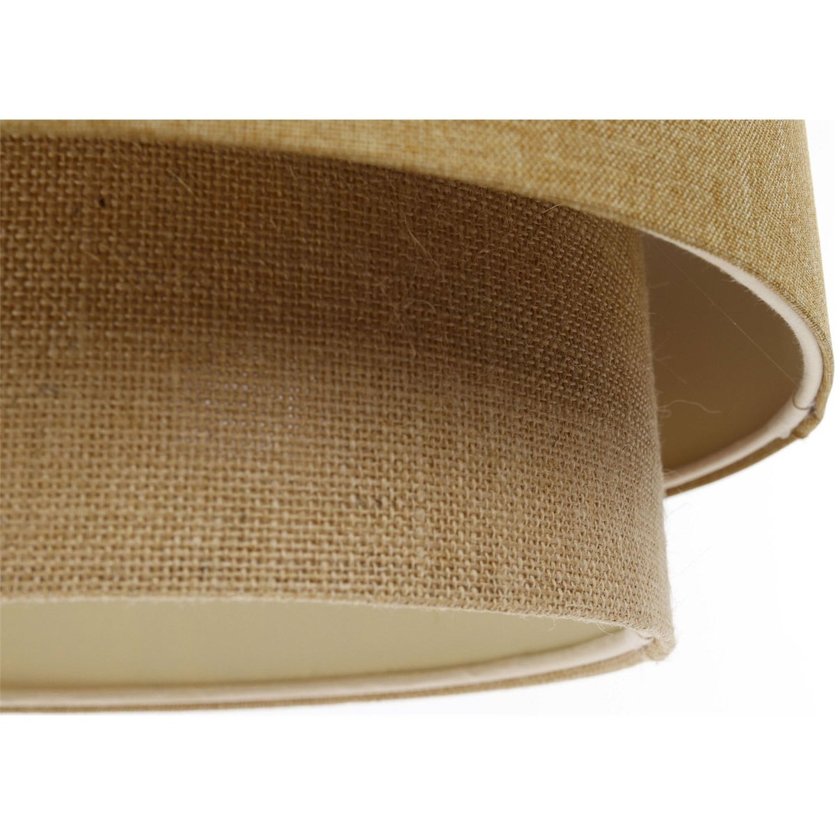 Suspension en tissu rond Boho Elegant beige sable et crème doux, BPS KONCEPT