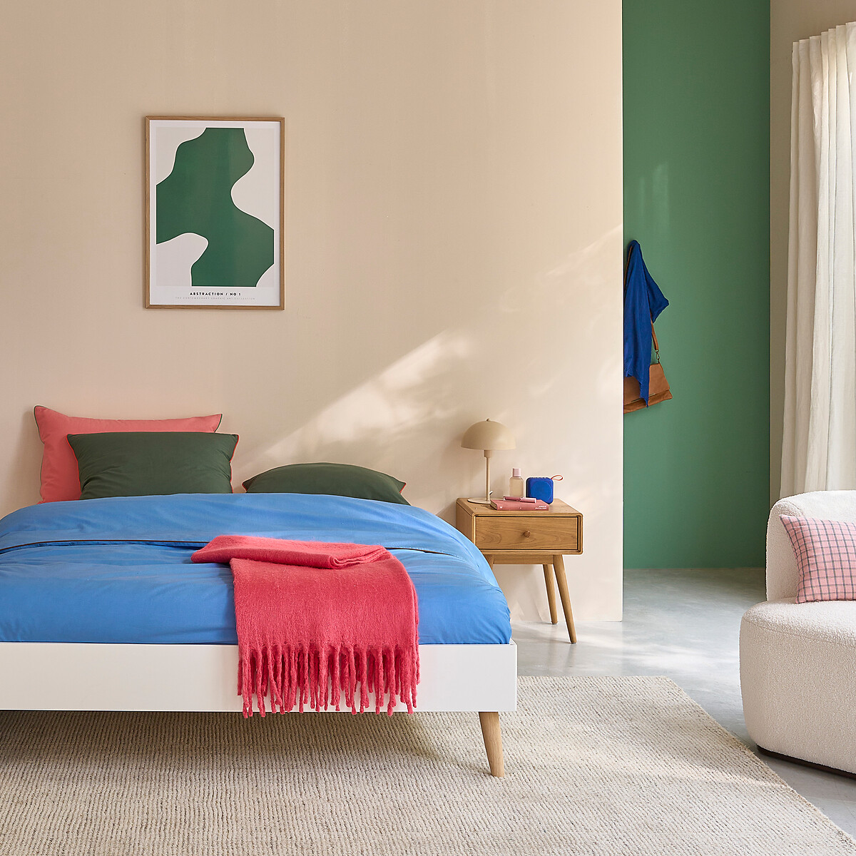 Bed met lattenbodem Jimi wit, LA REDOUTE INTERIEURS