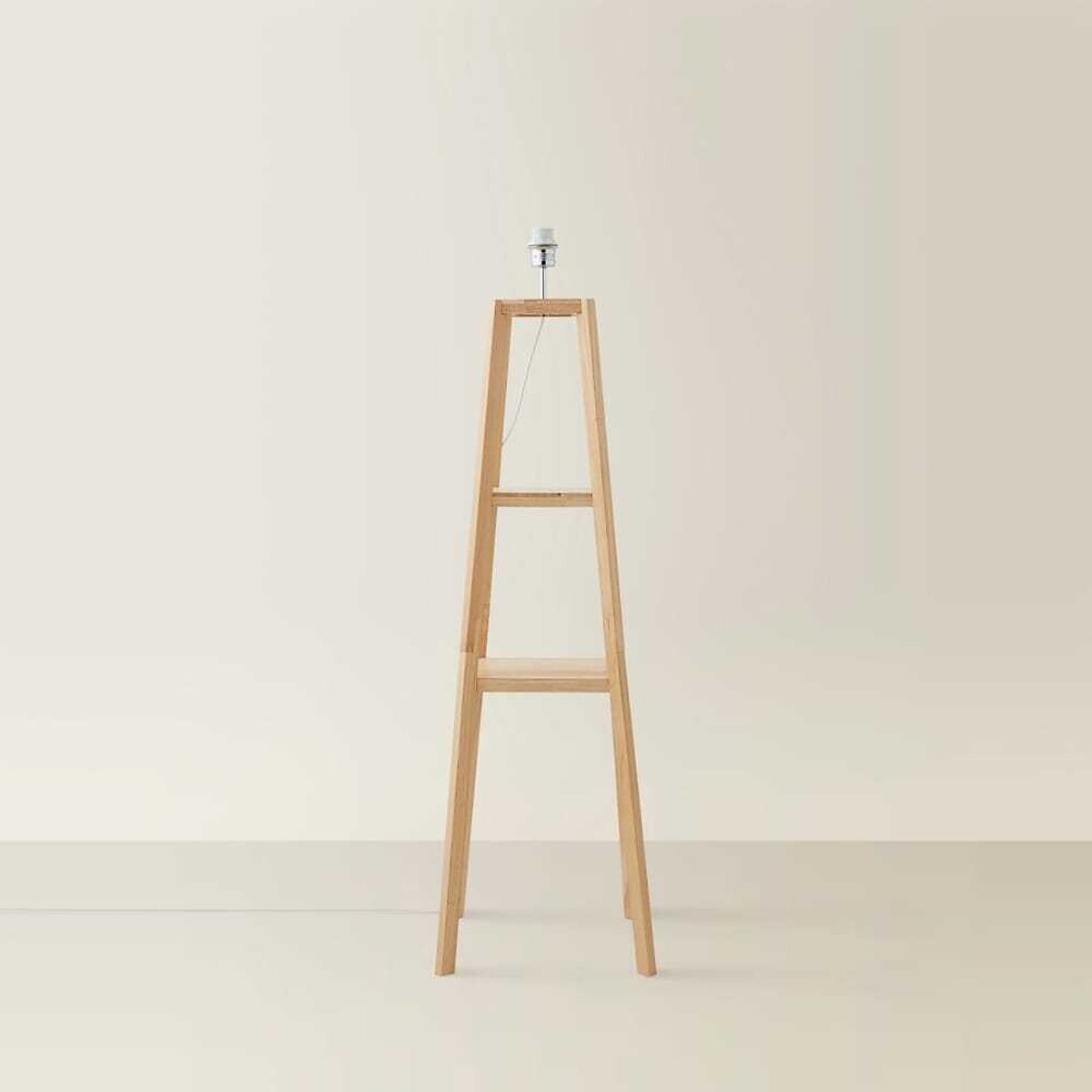 Ward 2-Shelf Floor Lamp Base oak, SO'HOME