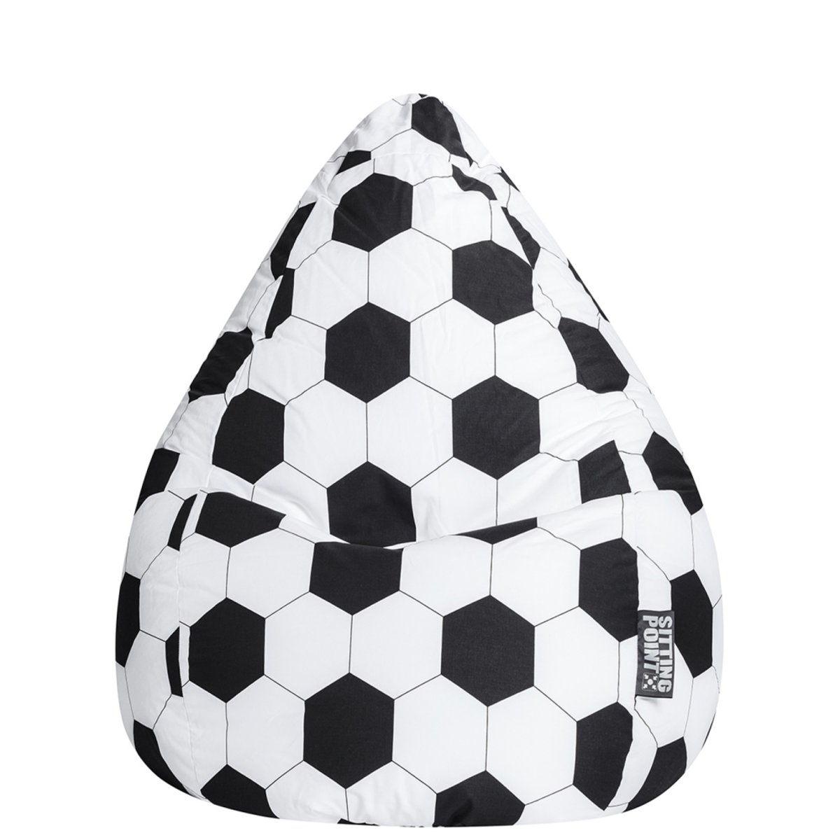 Pouf poire enfant FOOTBALL XL multicolor, SITTING POINT