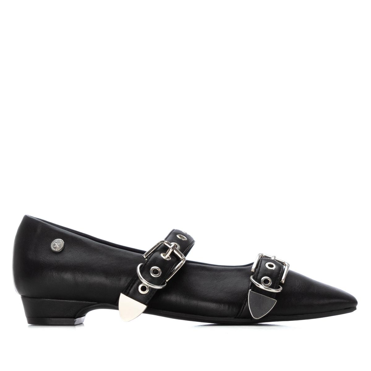 Chaussure Ballerine Plaine Décontractée Boucle noir, XTI