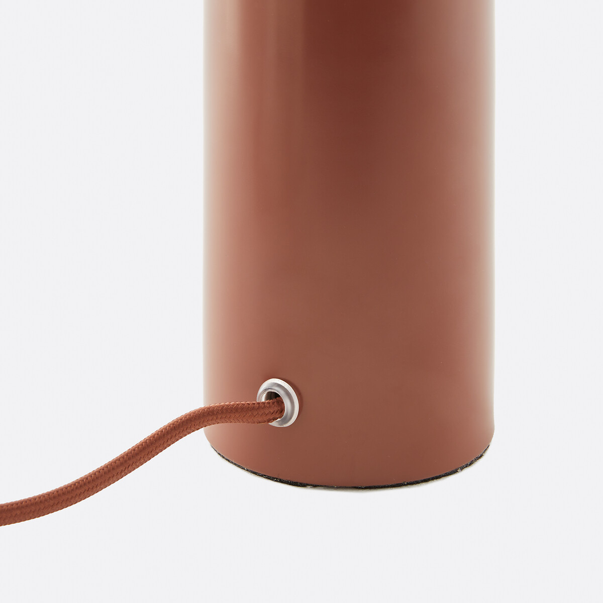 Lampe opaline et métal fer H27,5 Agathilda terracotta, LA REDOUTE INTERIEURS