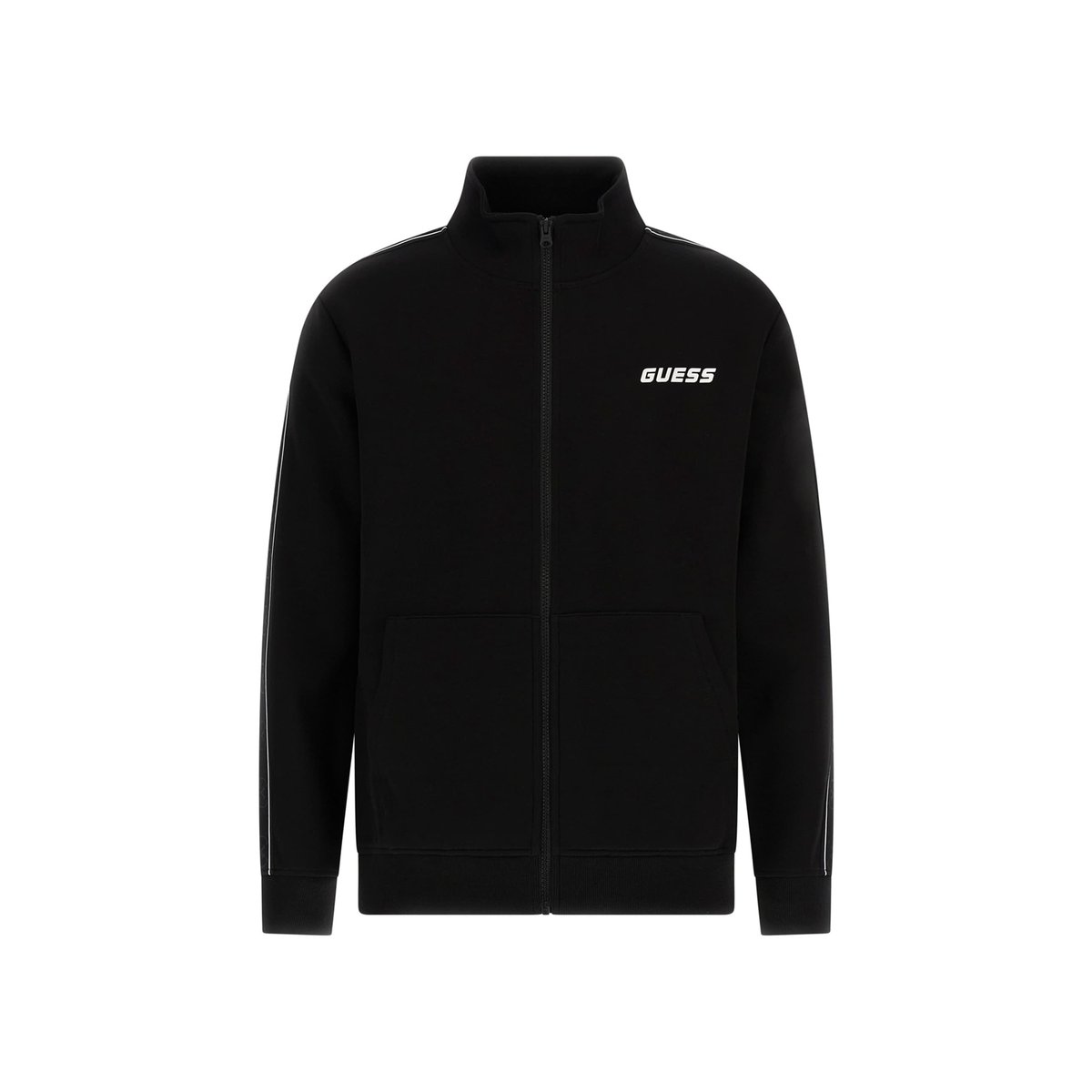 Sweat-Shirt À Logo Latéral noir, GUESS