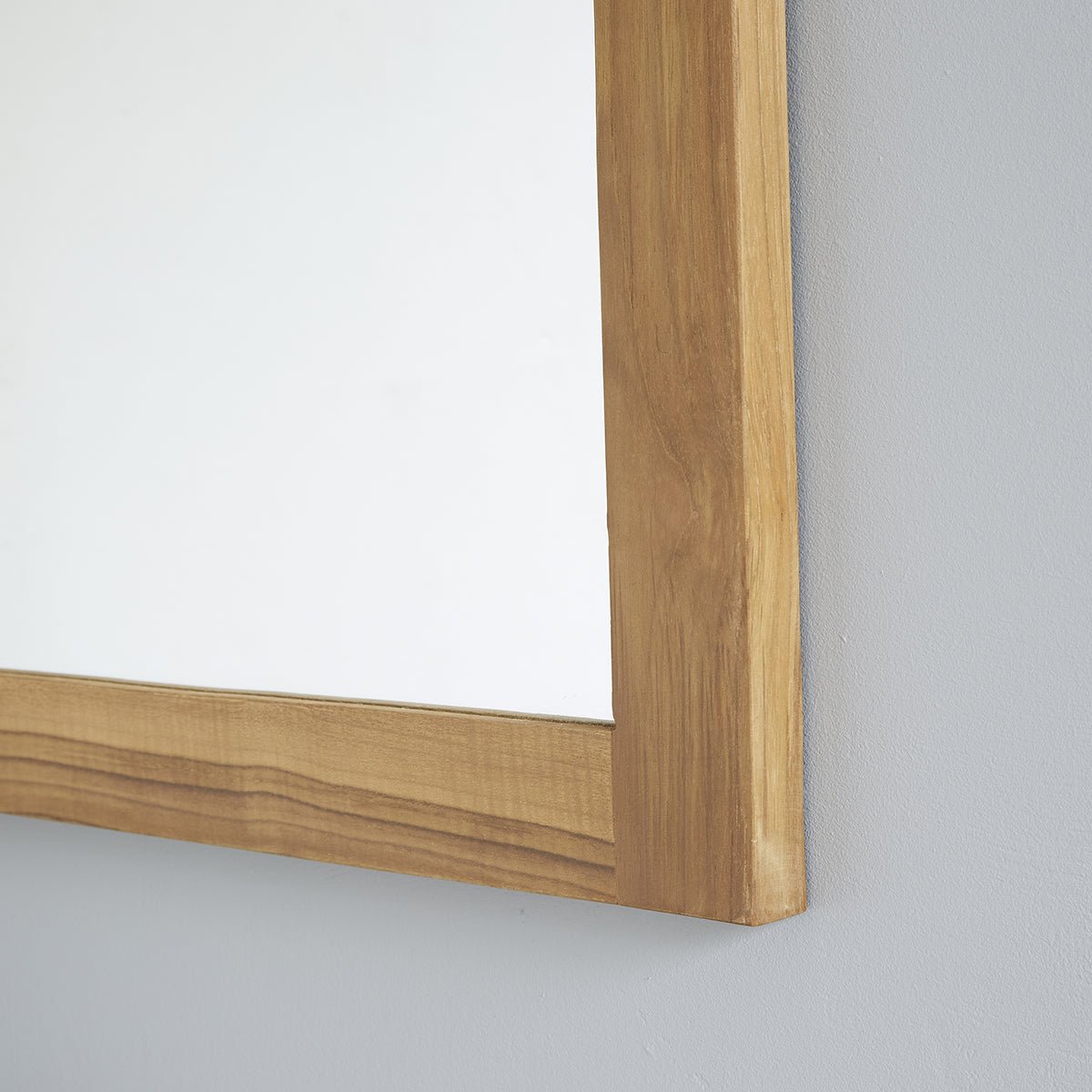 Miroir en teck massif rectangulaire 150x80 cm naturel, BERAH GETAH