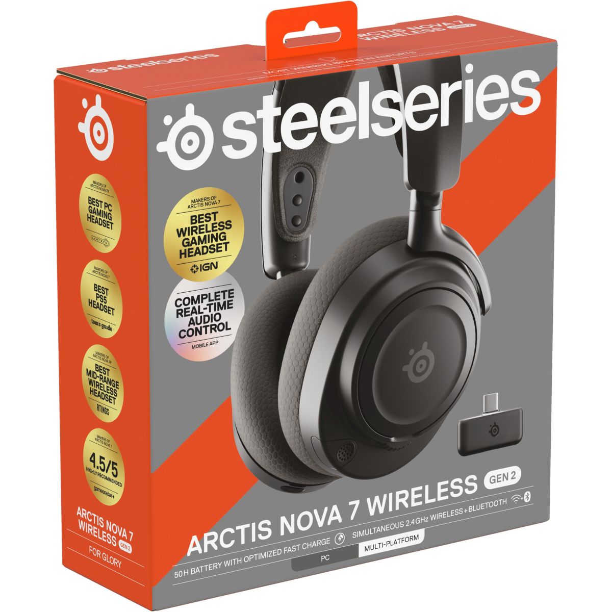 Casque gamer Arctis Nova 7 Gen 2 Noir couleur unique, STEELSERIES