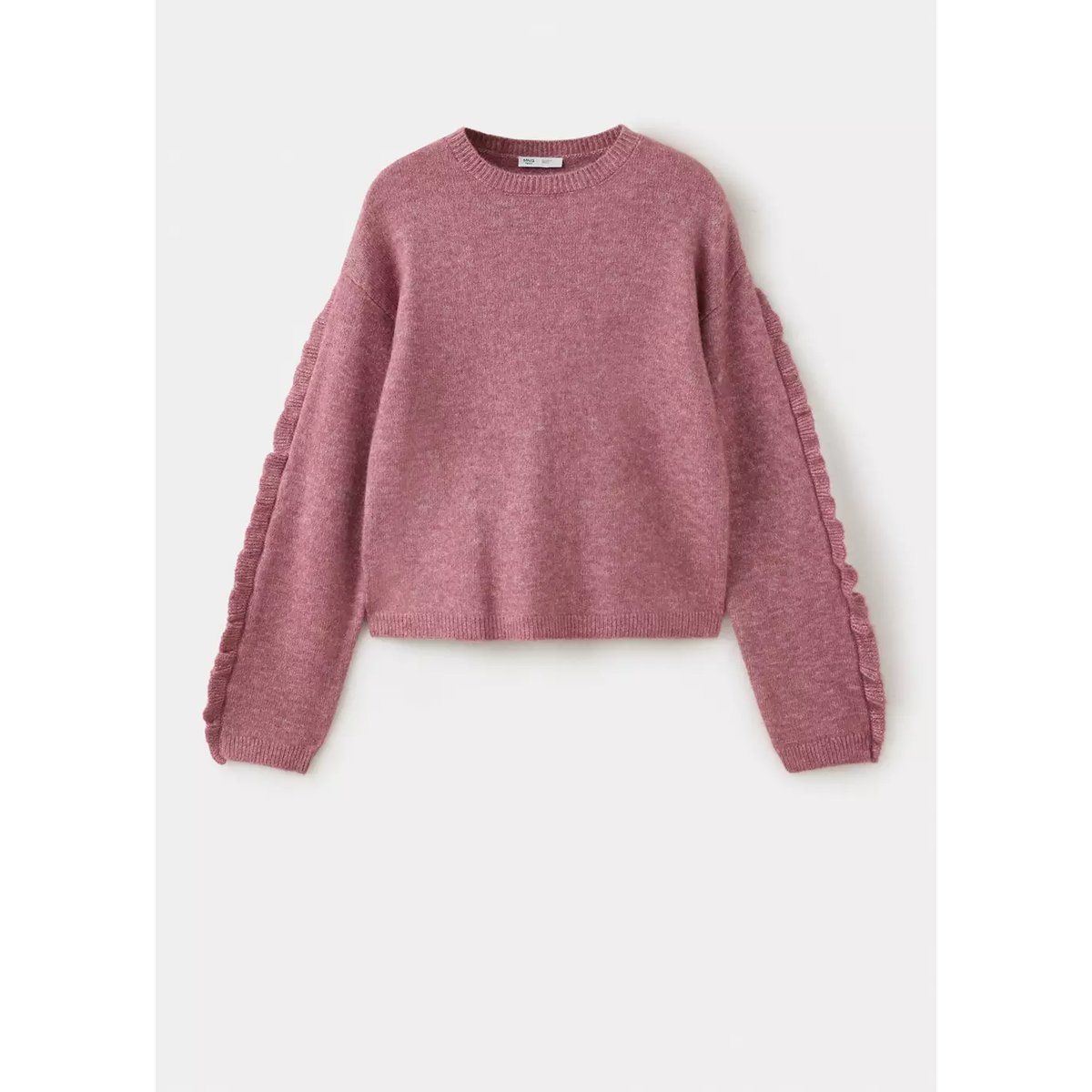 Pull-over détail à volants rose, MANGO TEEN