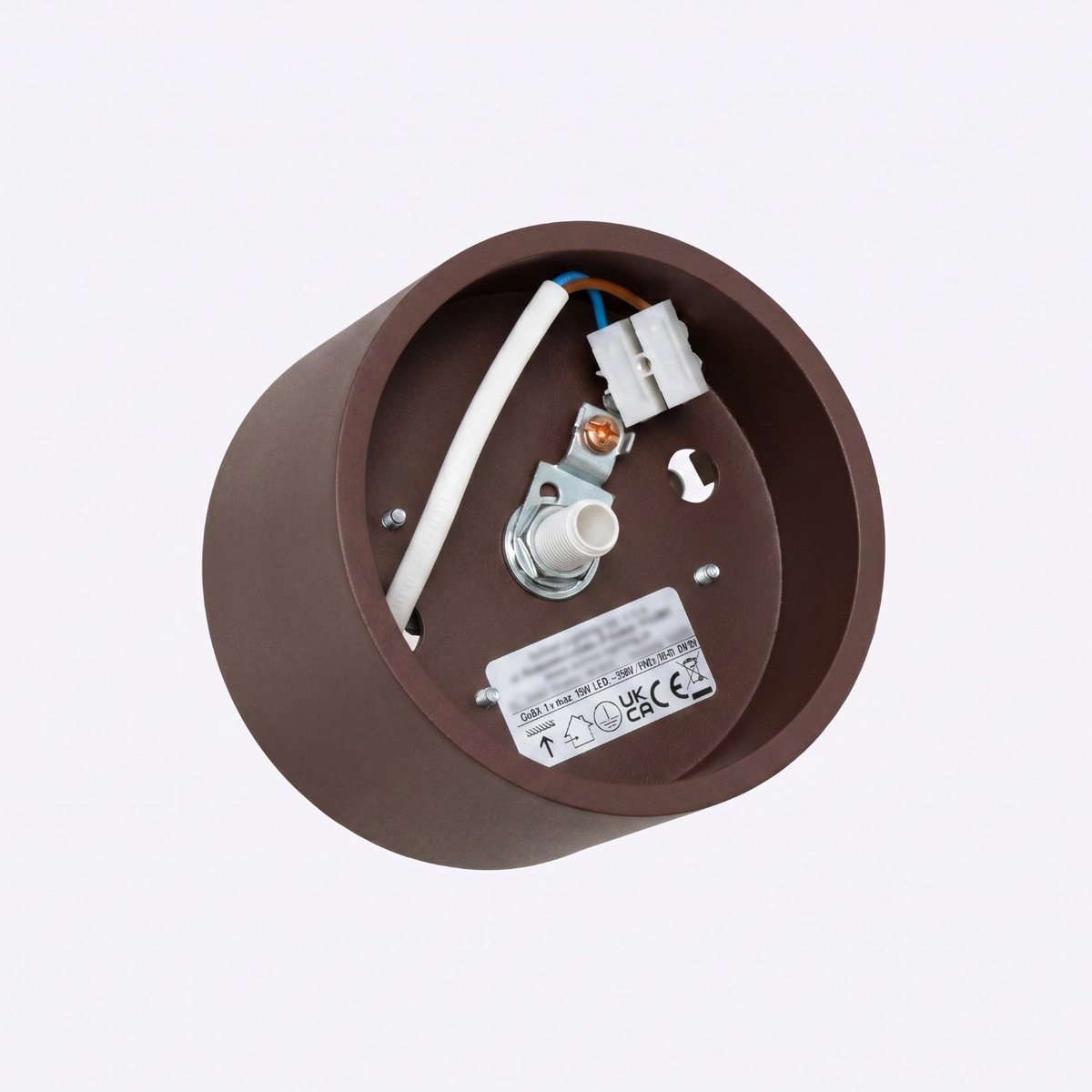 Plafonnier Aluminium Marron Gx53 1 MODO marron, EDEN