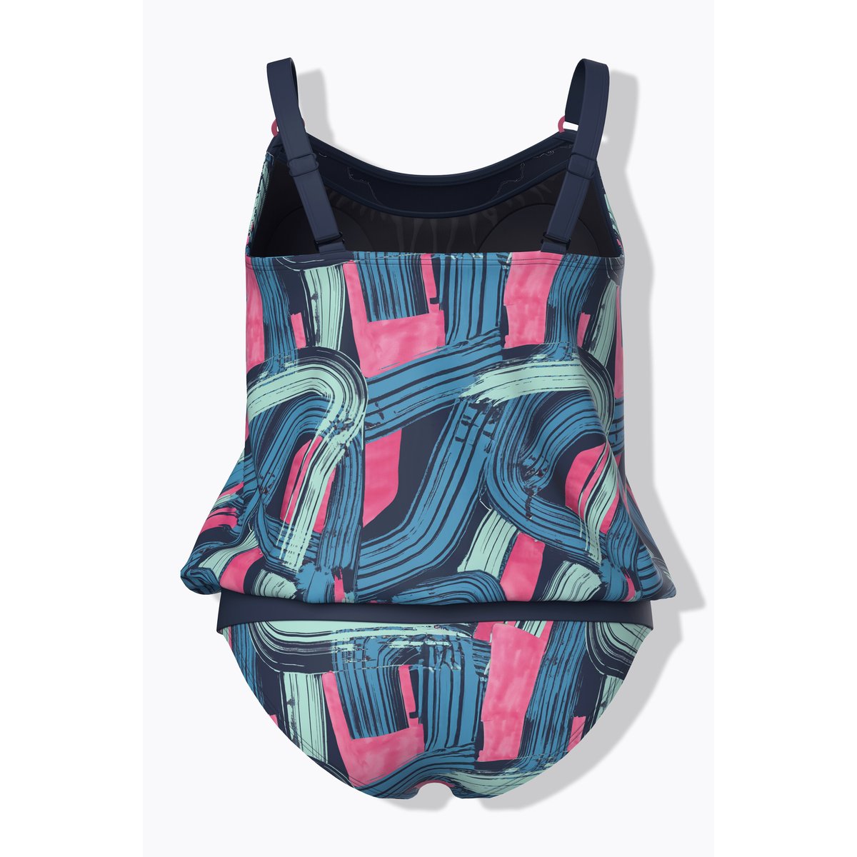 Tankini avec bonnets souples bleu foncé, ULLA POPKEN