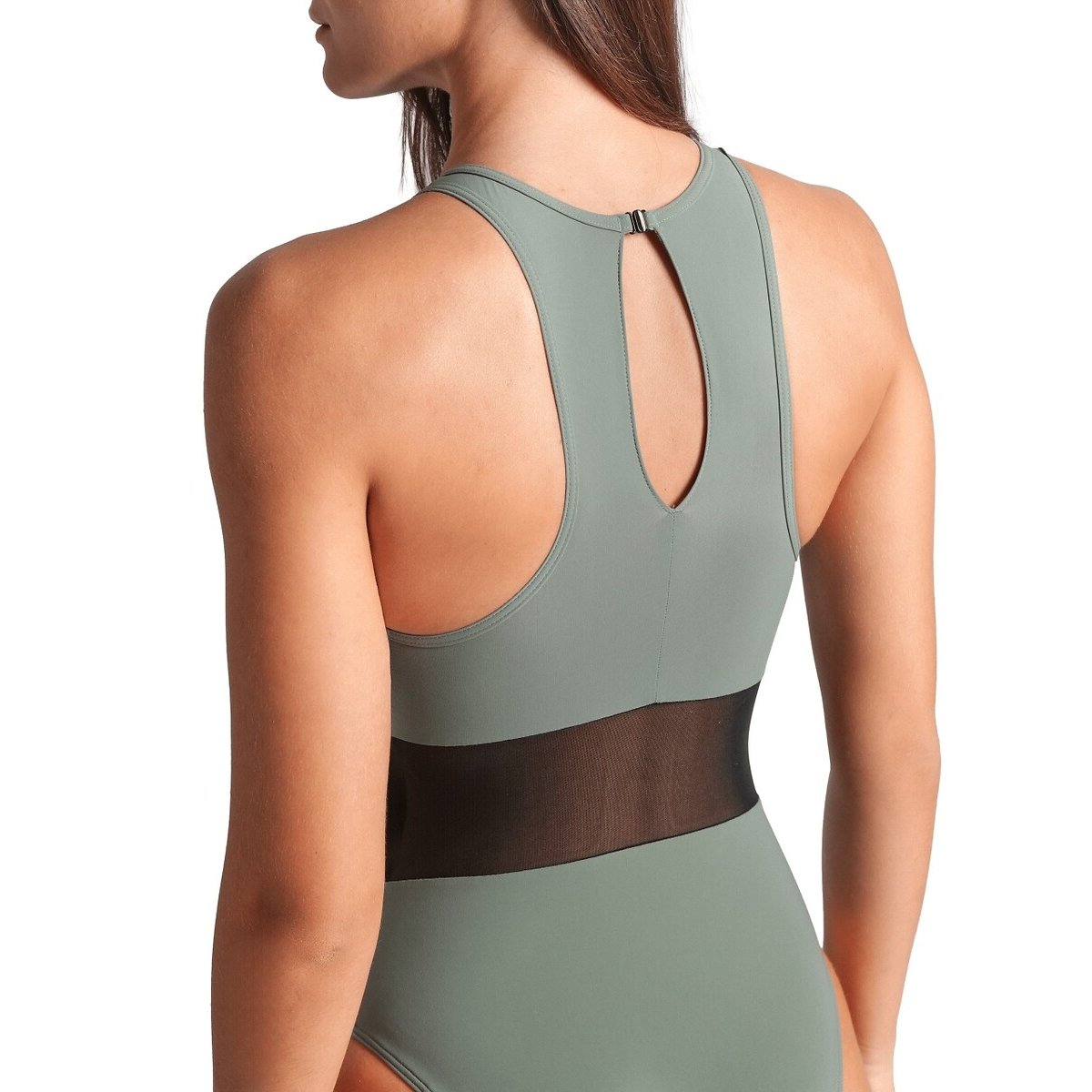Maillot de bain piscine 1 pièce Water Touch kaki, ARENA