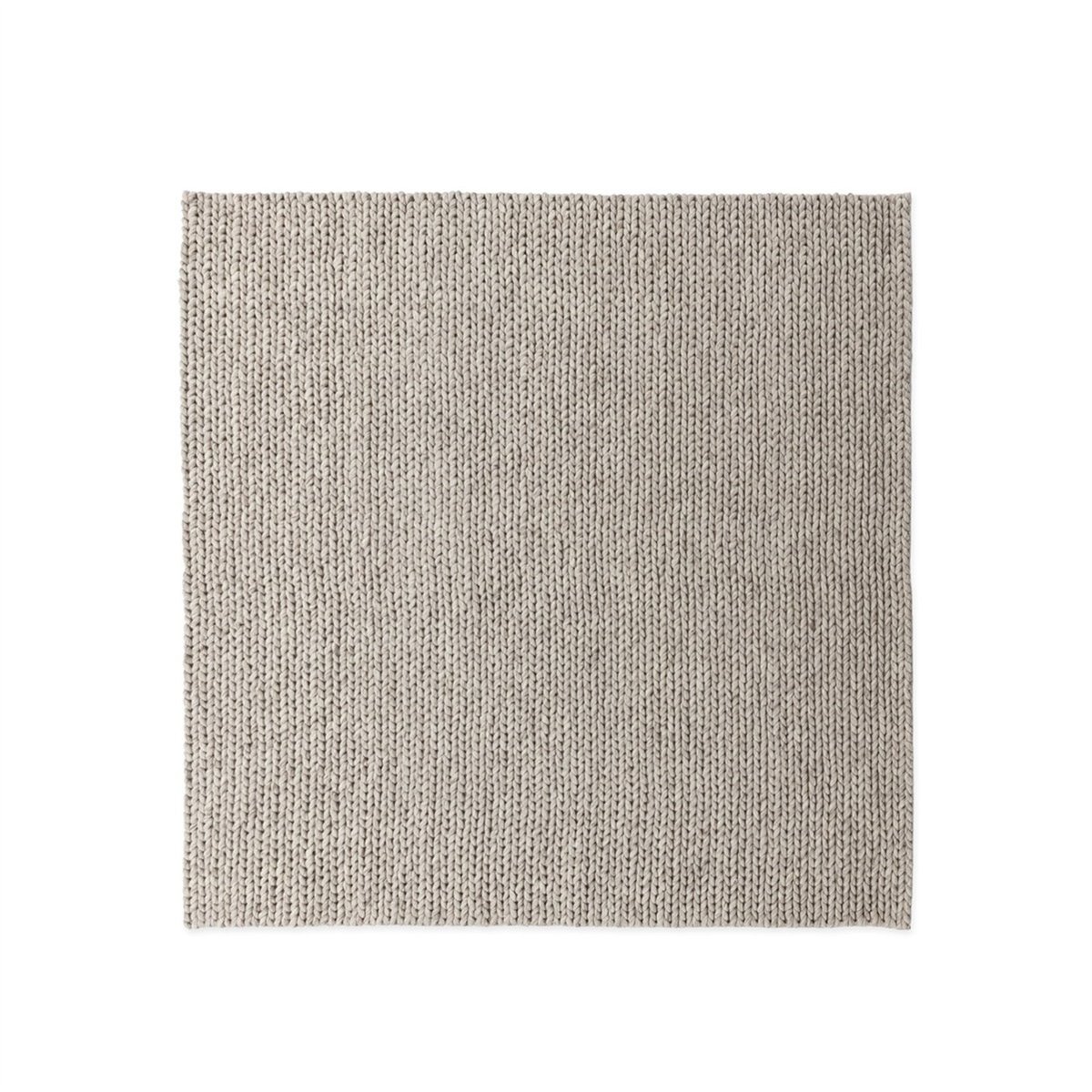 Tapis en laine tricotée main gris, RECOLLECTION