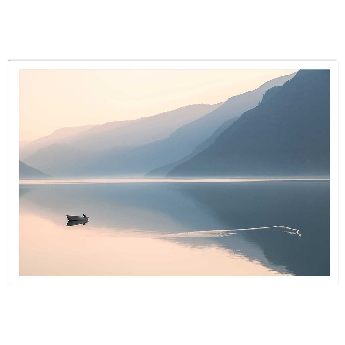 Affiche paysage crépuscule affiche seule, HEXOA