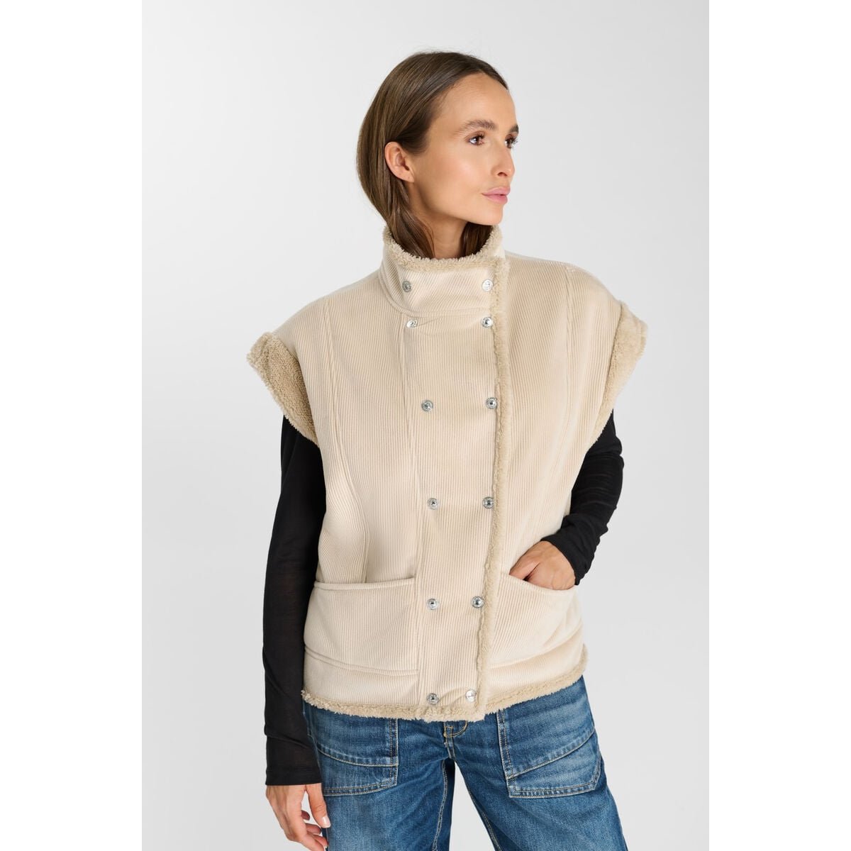 Veste sans manches MALIA ice cream, LE TEMPS DES CERISES