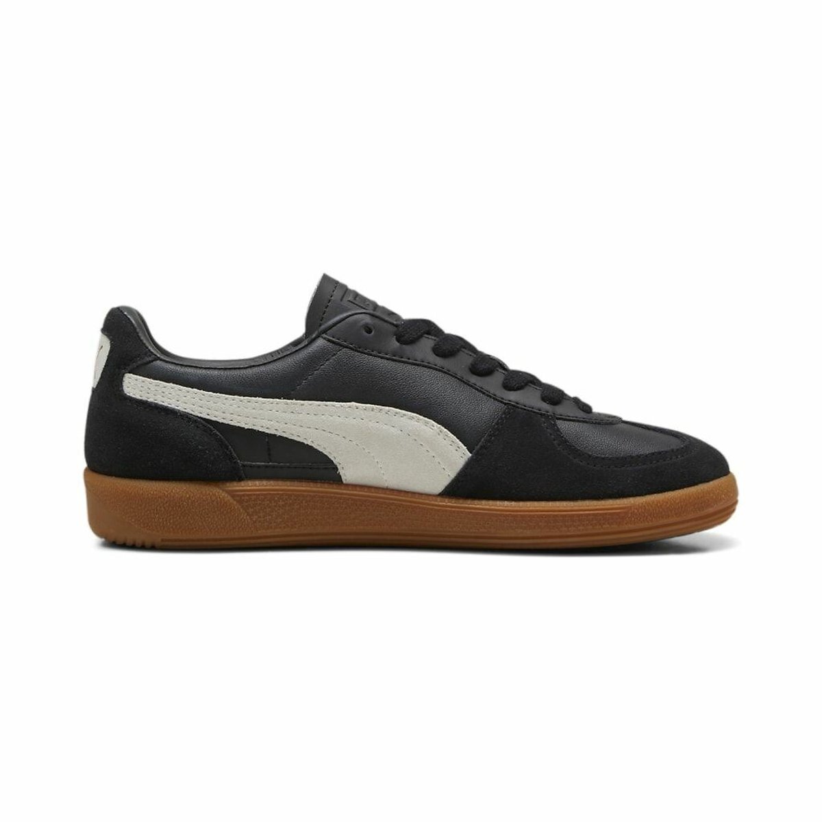 Baskets cuir Palermo noir/gris clair, PUMA