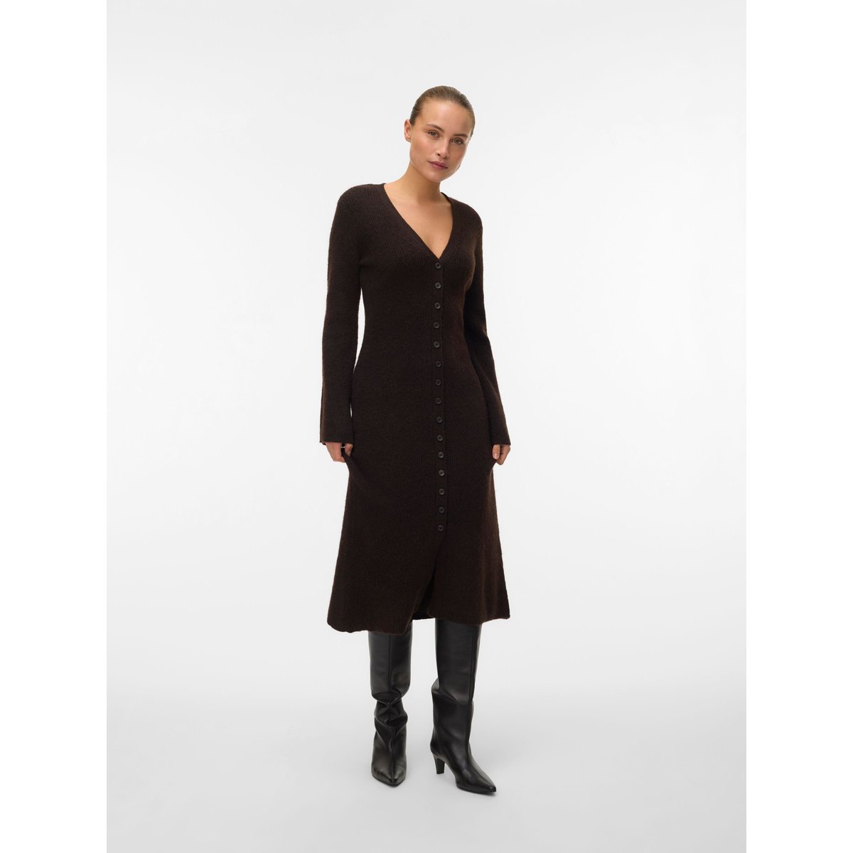 Robe En Maille marron - chocolate torte, VERO MODA