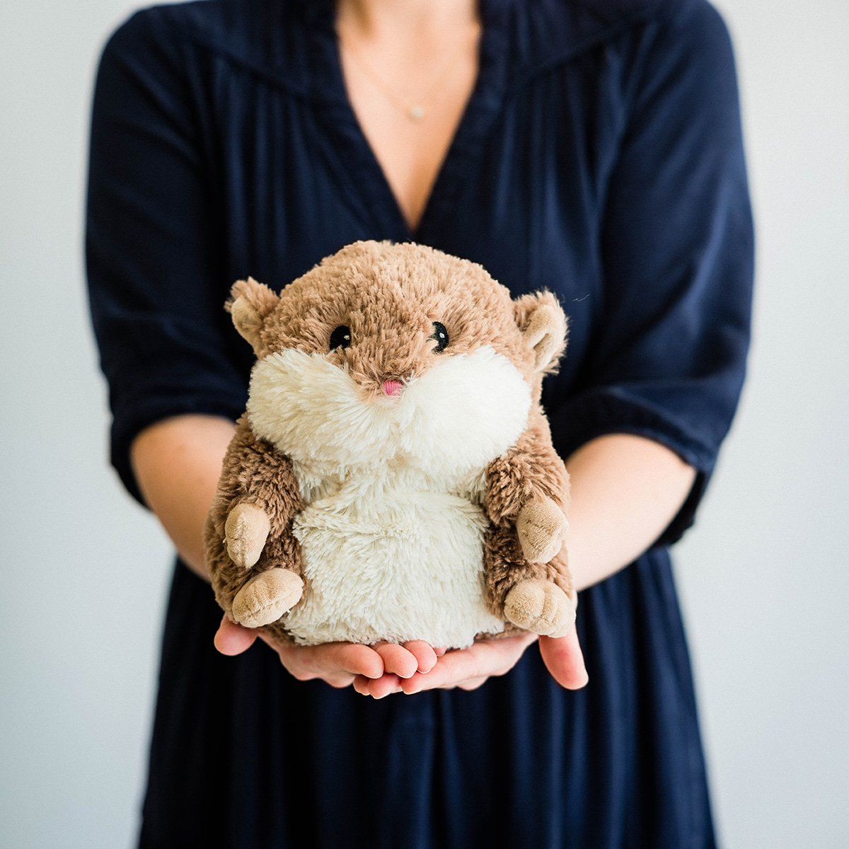 Peluche Bouillotte Hamster marron, WARMIES