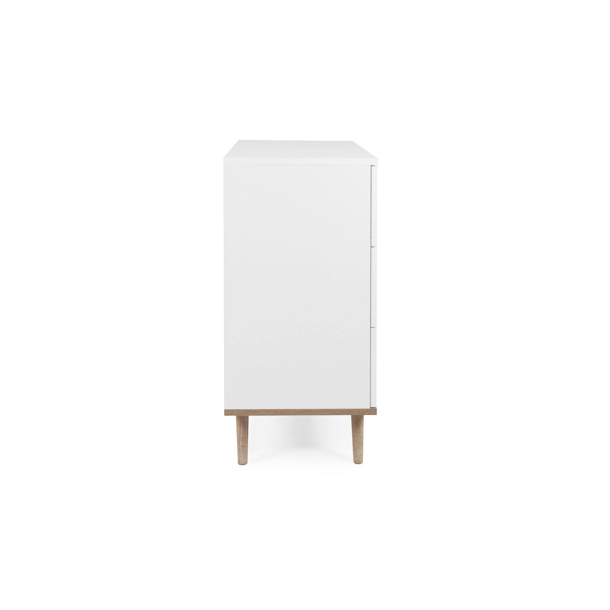 Commode blanche 3 tiroirs style scandinave ALVA blanc, PIER IMPORT