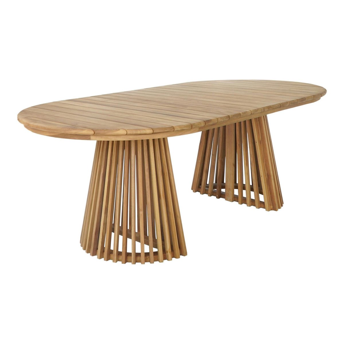 Table à manger en teck naturel 200x100 KUTA bois naturel, PIER IMPORT