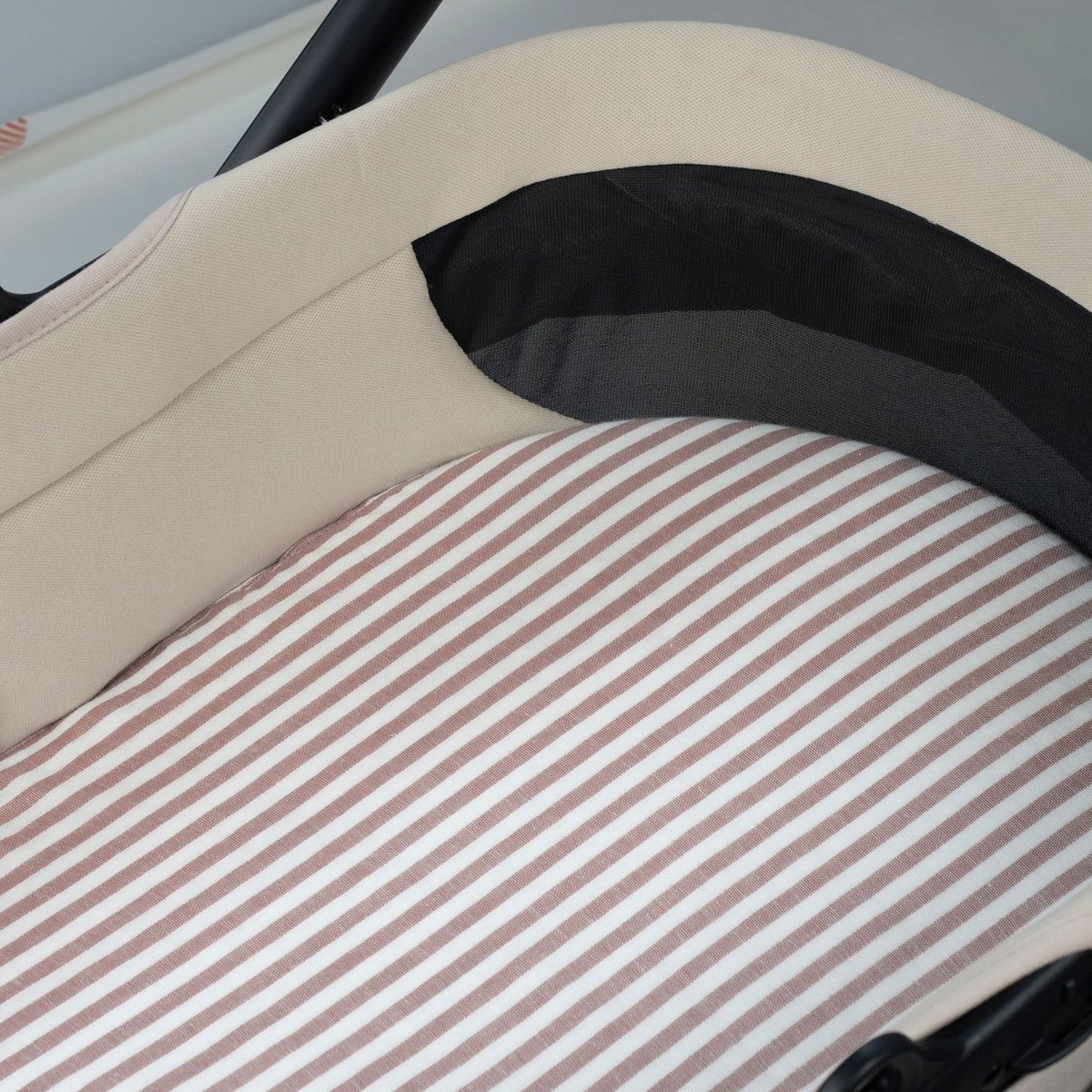Lot de 2 draps housses pour nacelle marron, WALKING MUM