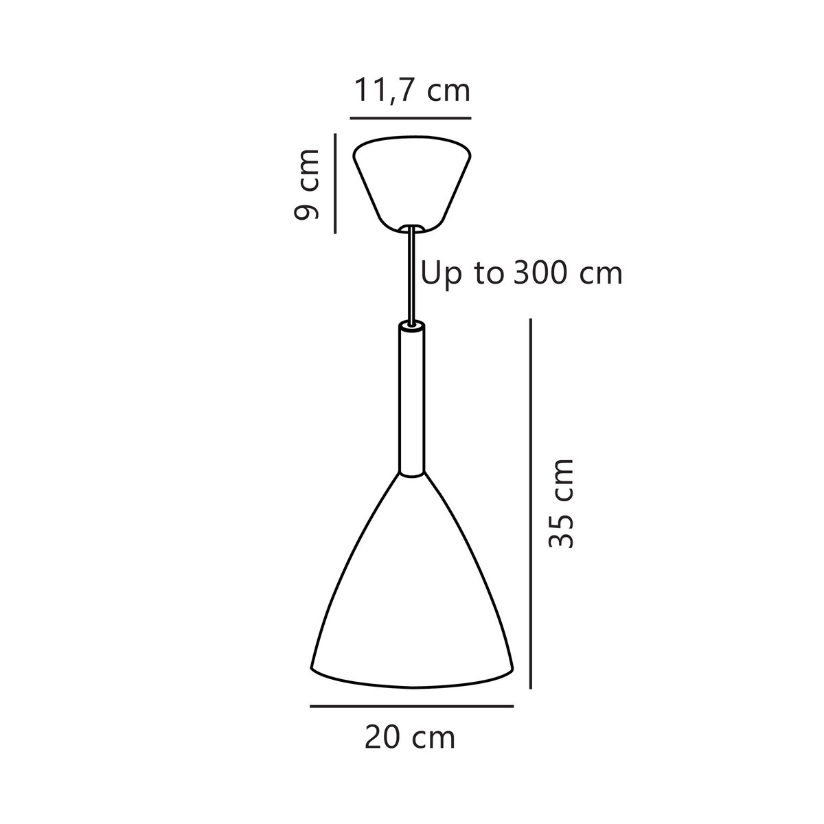 Suspension style nordique en métal, PURE 20 gris, DESIGN FOR THE PEOPLE