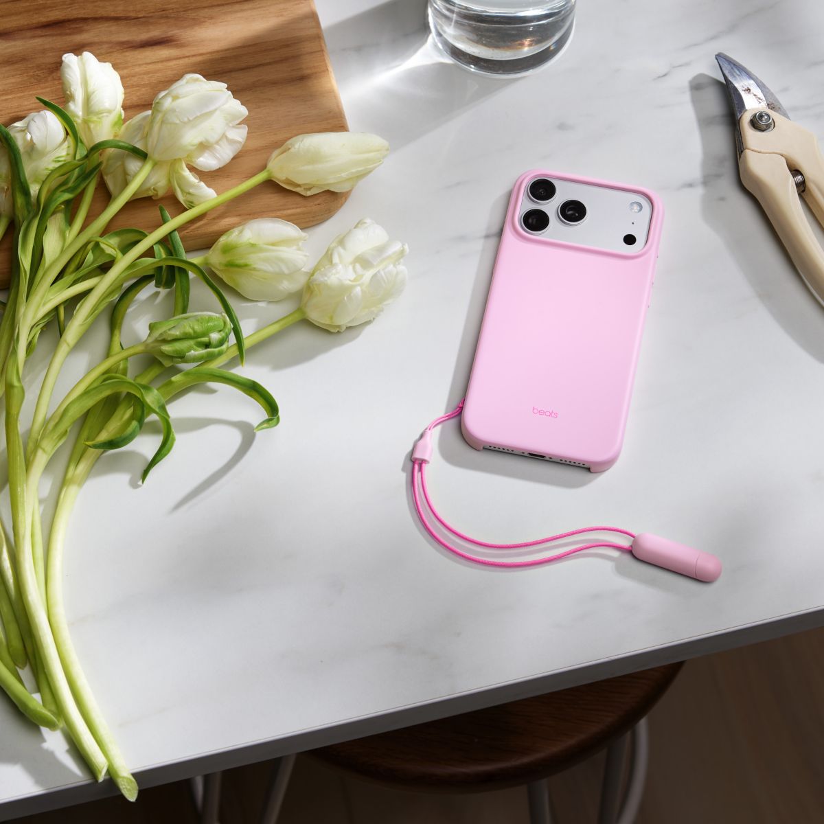 Coque iPhone 17 Pro Max MagsafeRose quartz couleur unique, BEATS BY DR,DRE