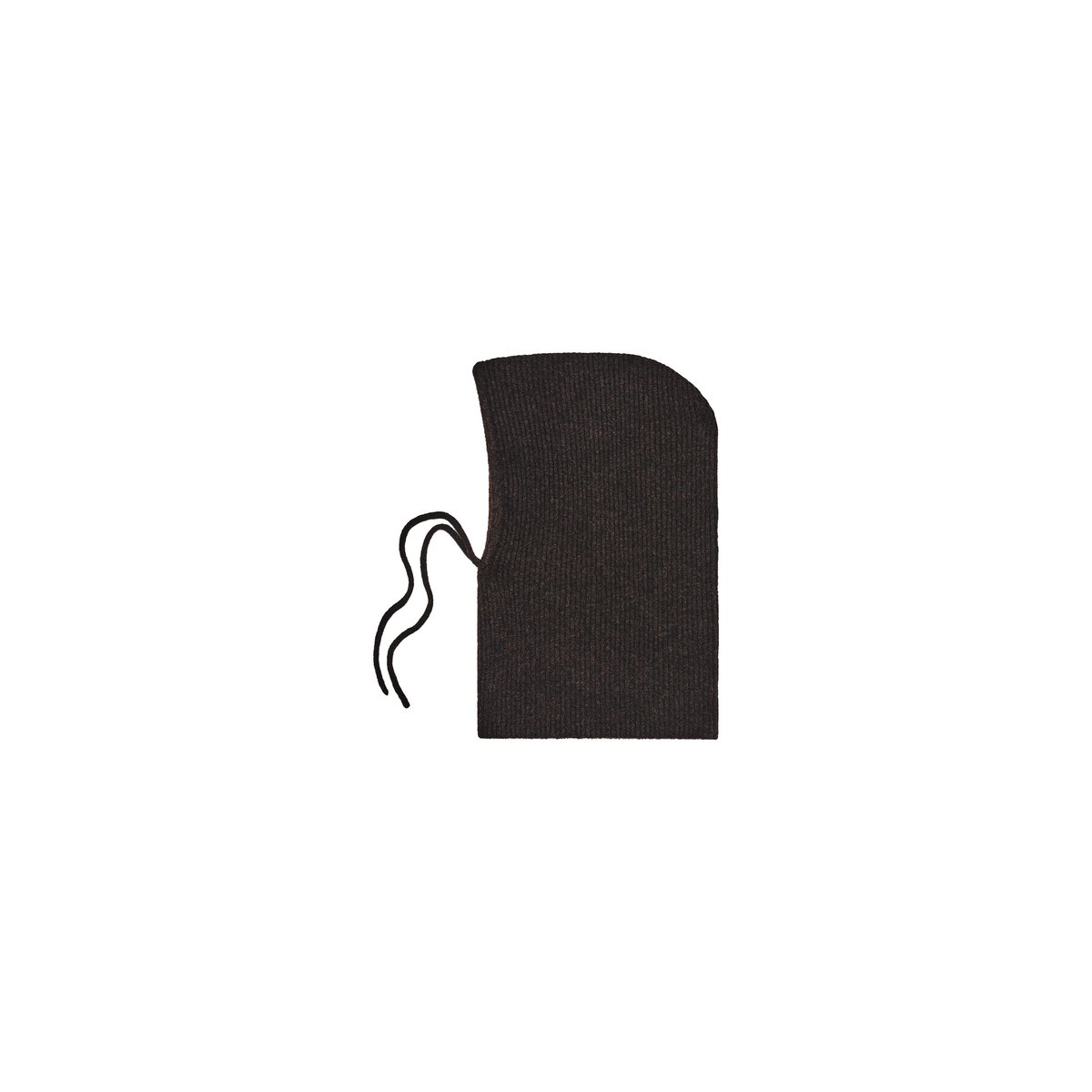 Cagoule en laine BACLAVA marron foncé, CAROLL