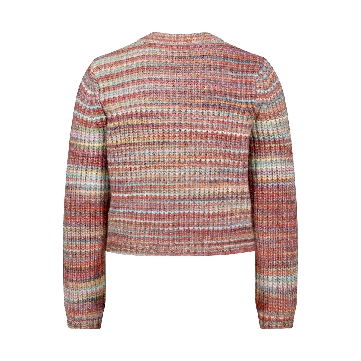 Cardigan en maille à encolure ronde pink/green, CARTOON