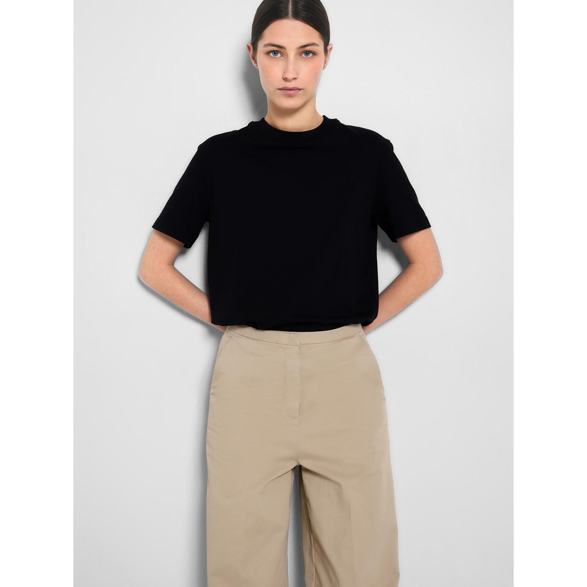 T-Shirt noir - black, SELECTED