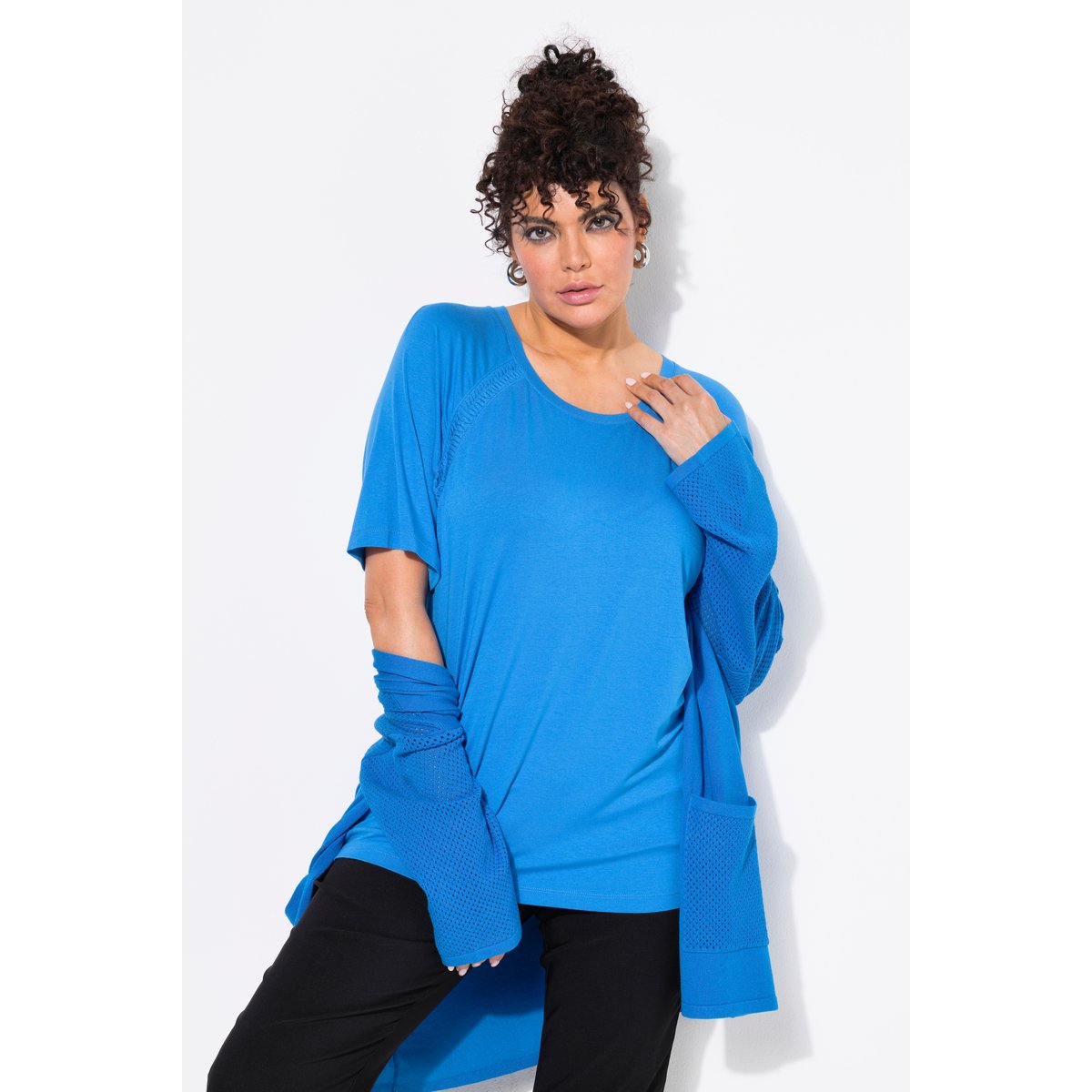 T-shirt bleu roi, ULLA POPKEN