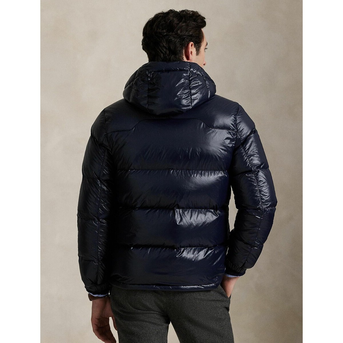Piumino Gorham lucido blu marino, POLO RALPH LAUREN