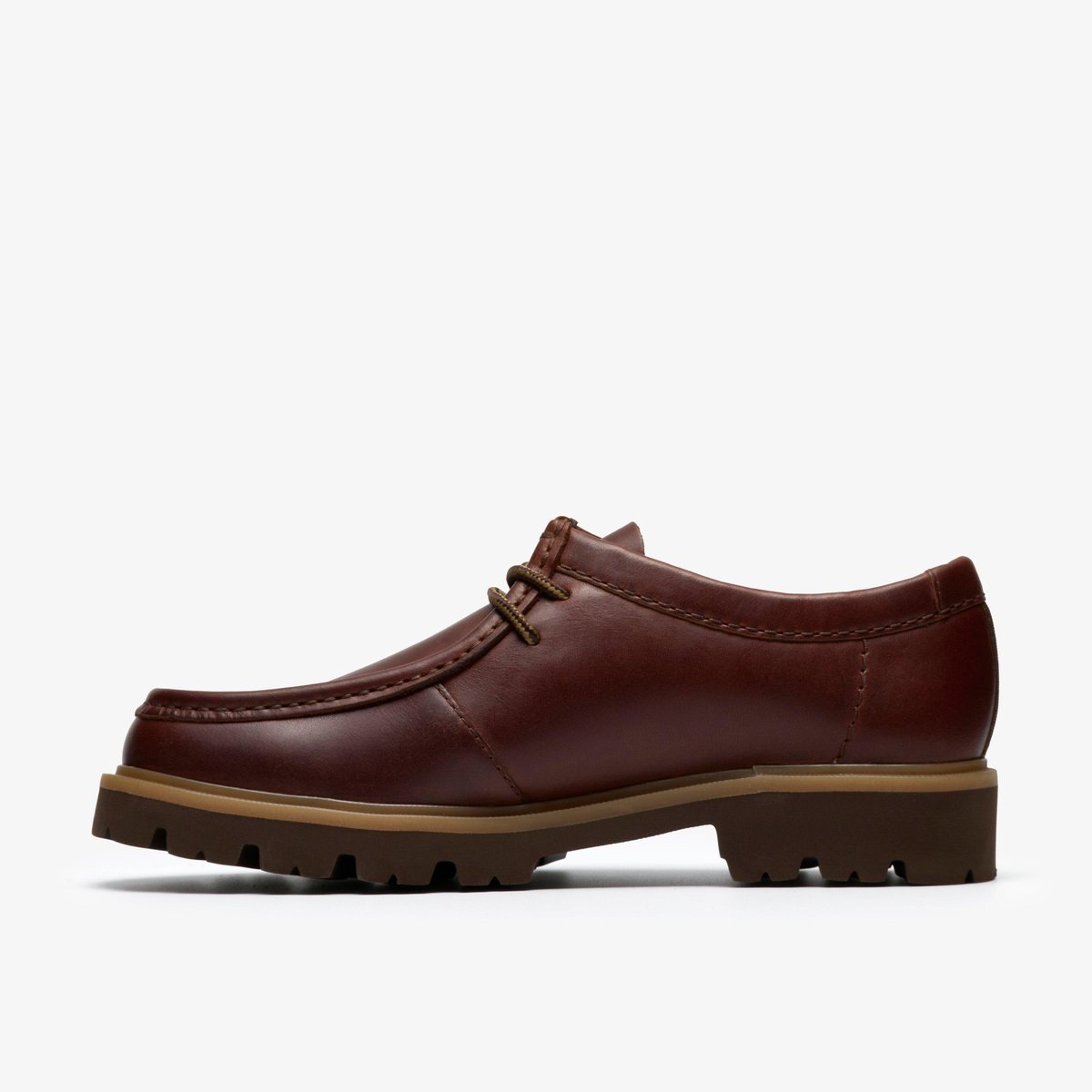 Derbies richelieus Cuir CLEYHILL SEAM marron, CLARKS