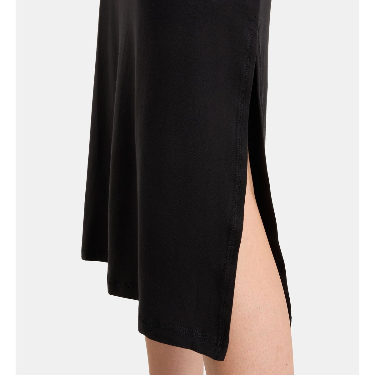 T-shirt long de nuit dera tencel noir, GALERIES LAFAYETTE