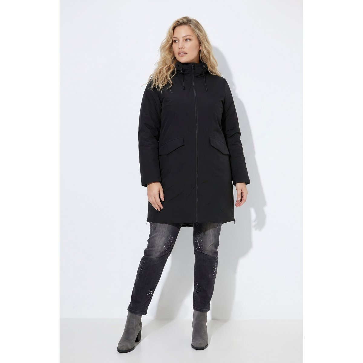 Veste technique HYPRAR à capuche noir, ULLA POPKEN