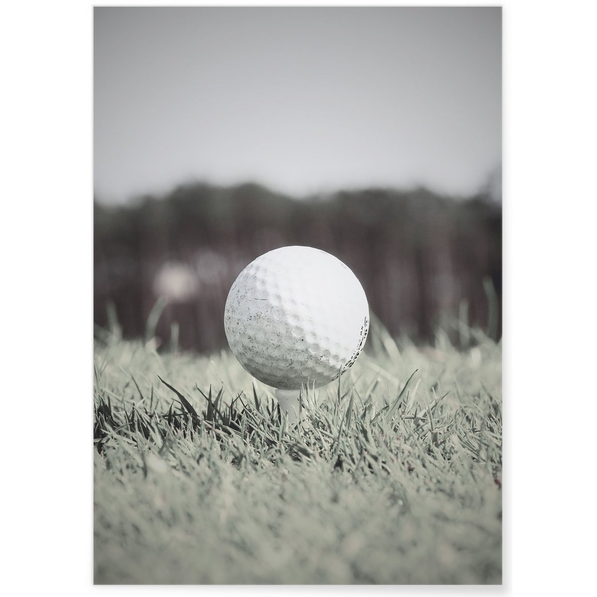 Affiche Golf 2 blanc, L'AFFICHERIE