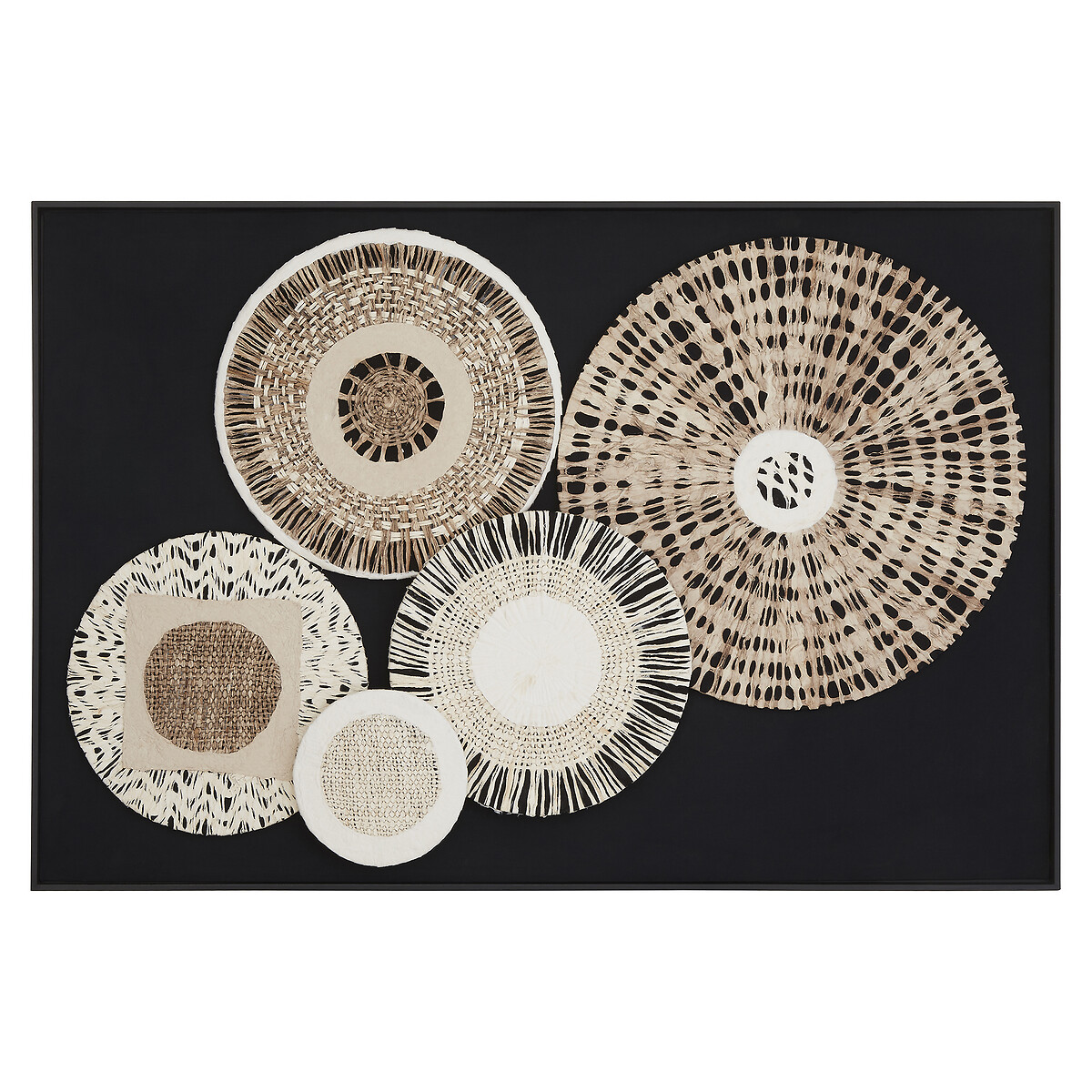 Natural Paper Design Unframed Wall Art black, FIFTY FIVE SOUTH