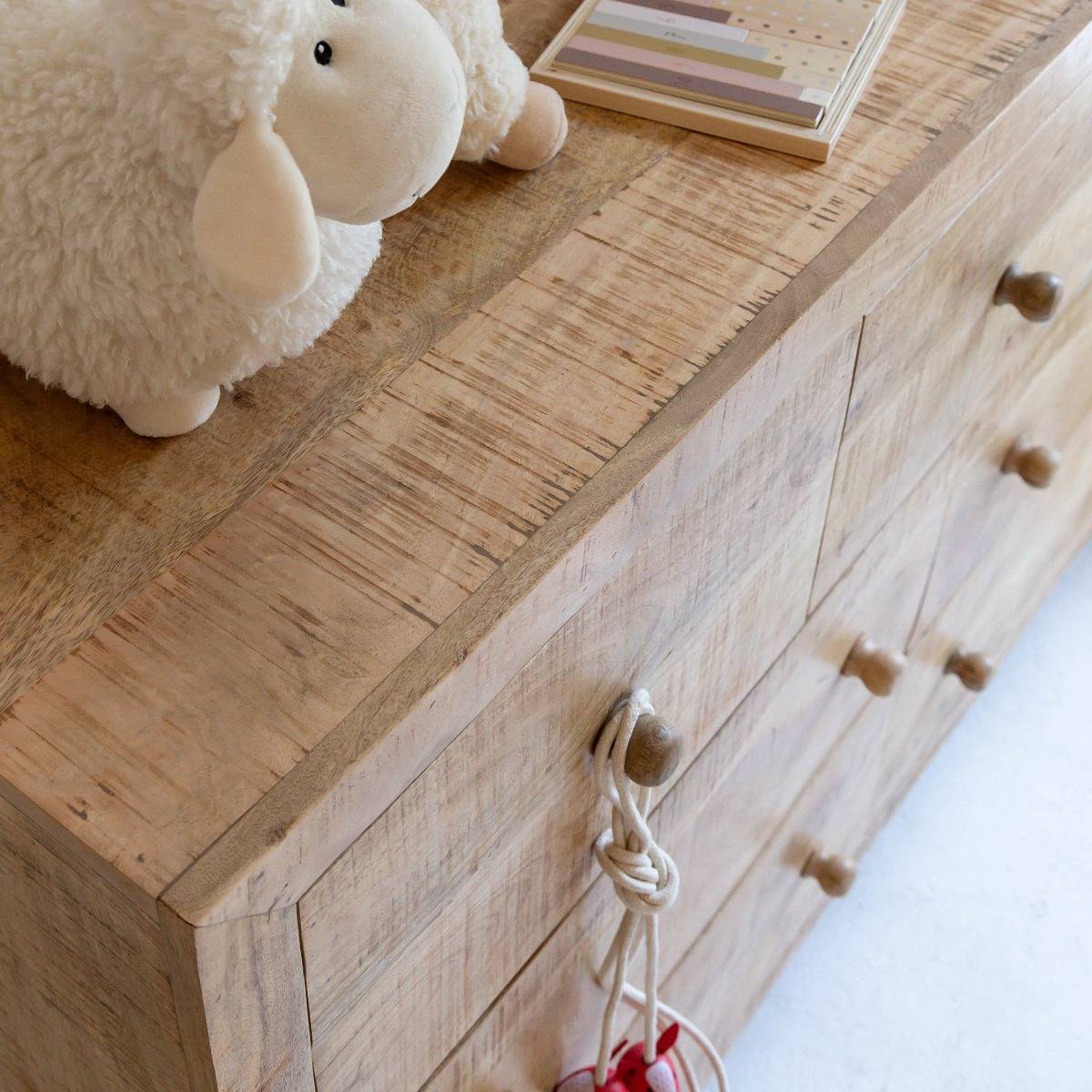 Commode en bois de manguier SADIE bois clair, MADE IN MEUBLES 