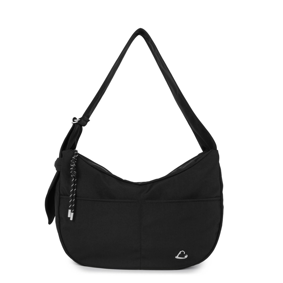 Très grand sac besace BASIC LOVE noir, LANCASTER