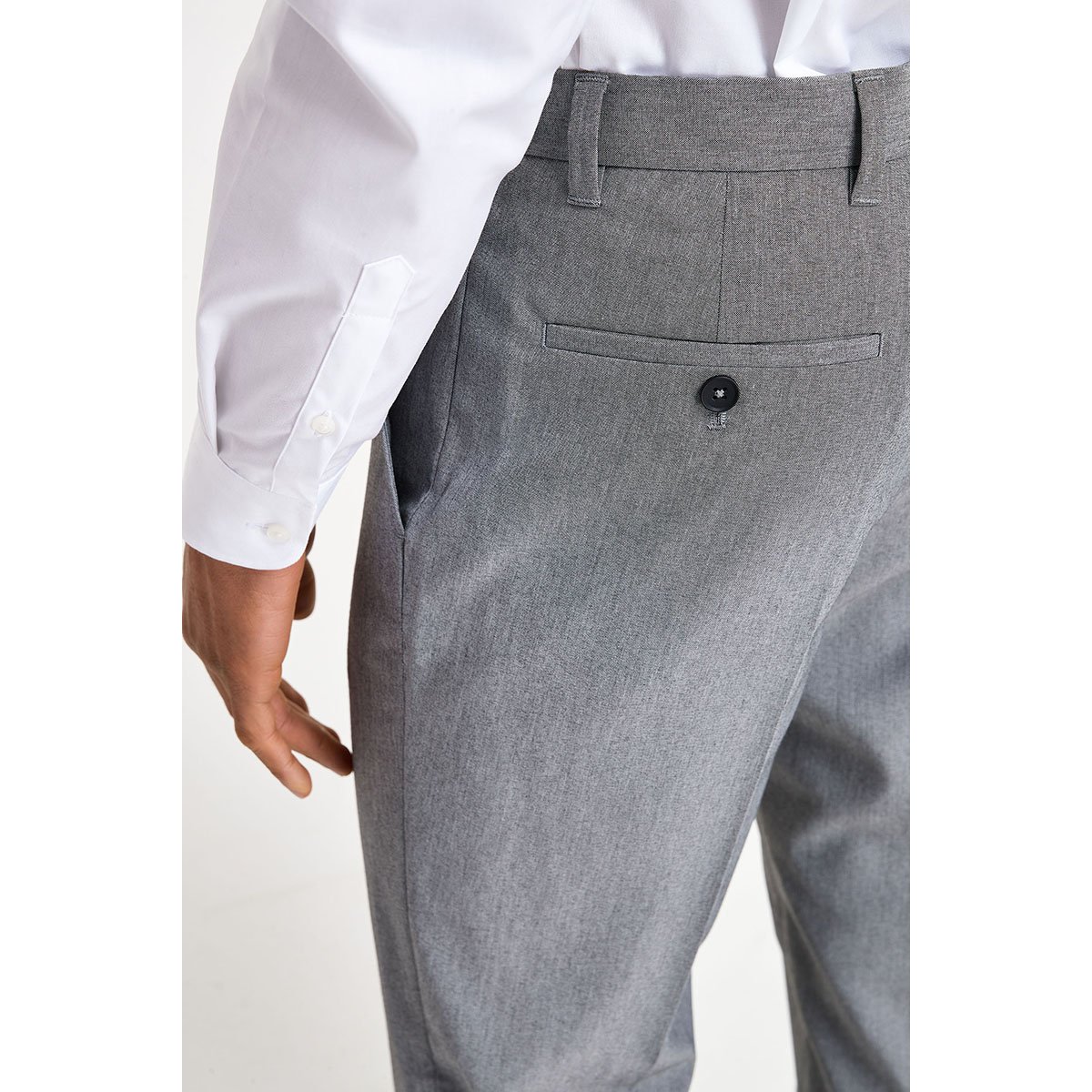 Pantalon Habillé Stretch gris clair, NEXT