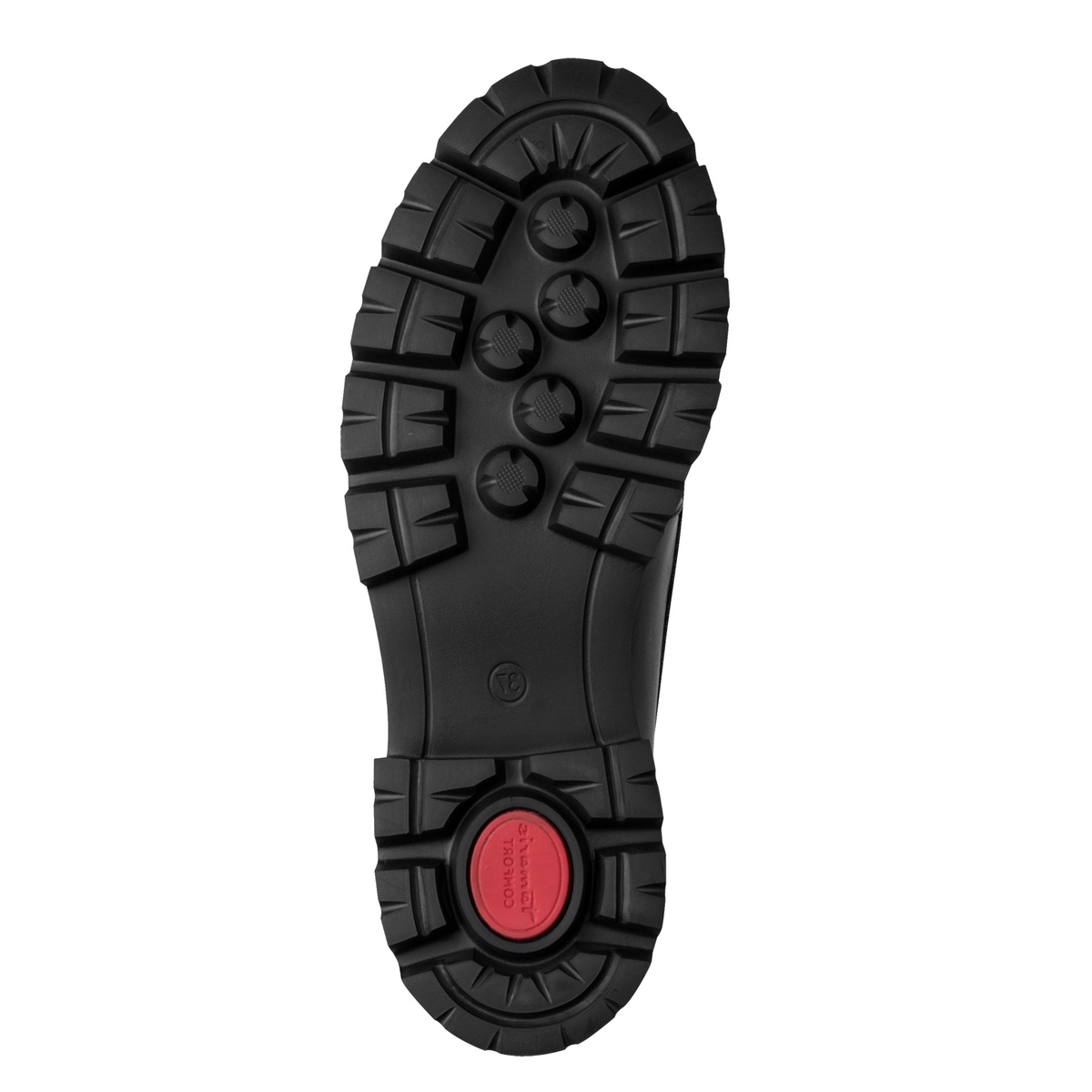 Slipper en cuir noir nappa, TAMARIS