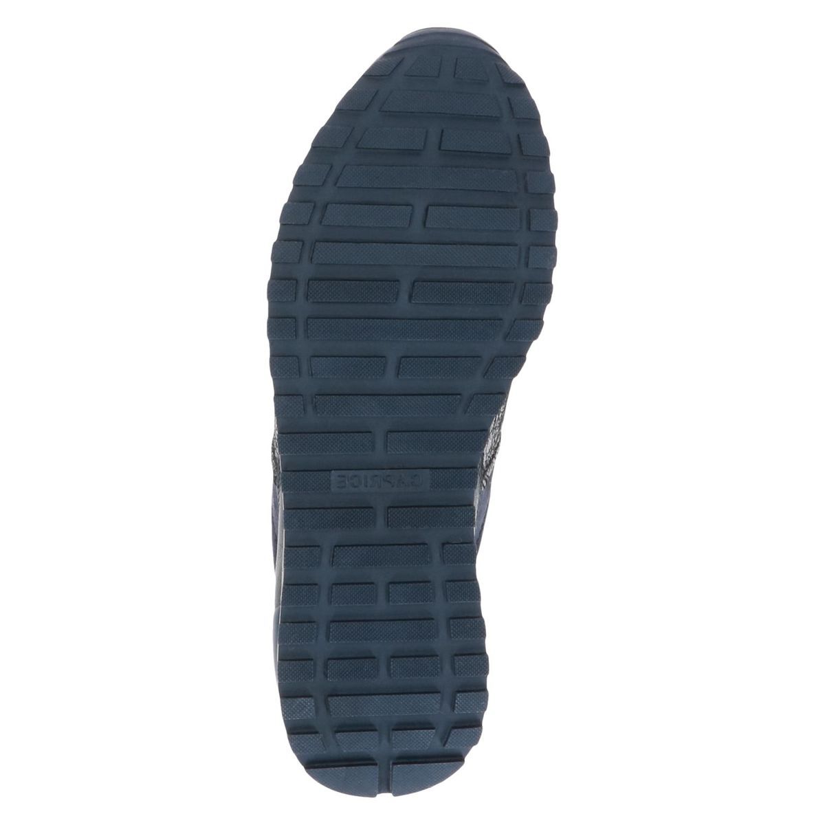Basket en cuir bleu blue océan combiné, CAPRICE