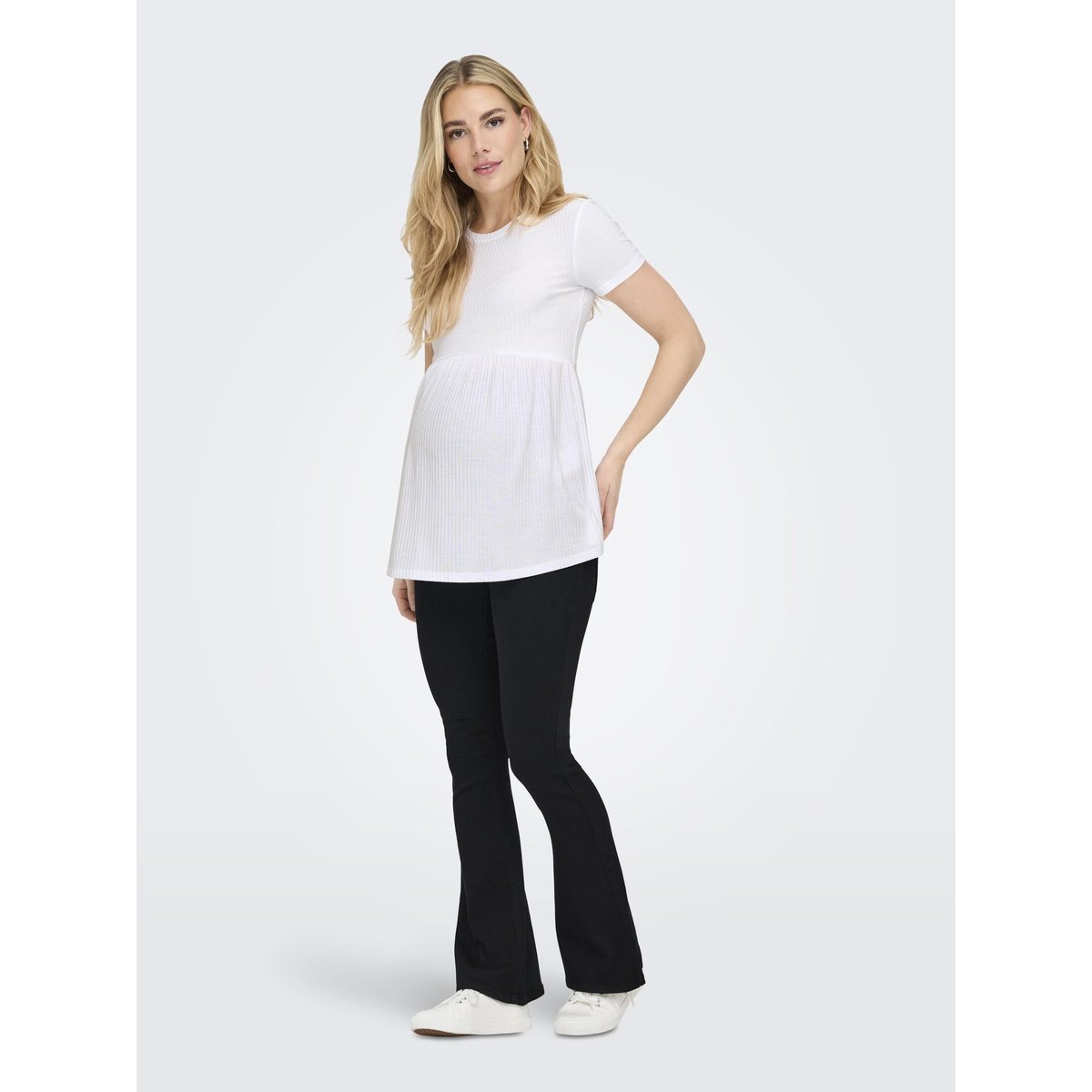 Top Peplum white, ONLY