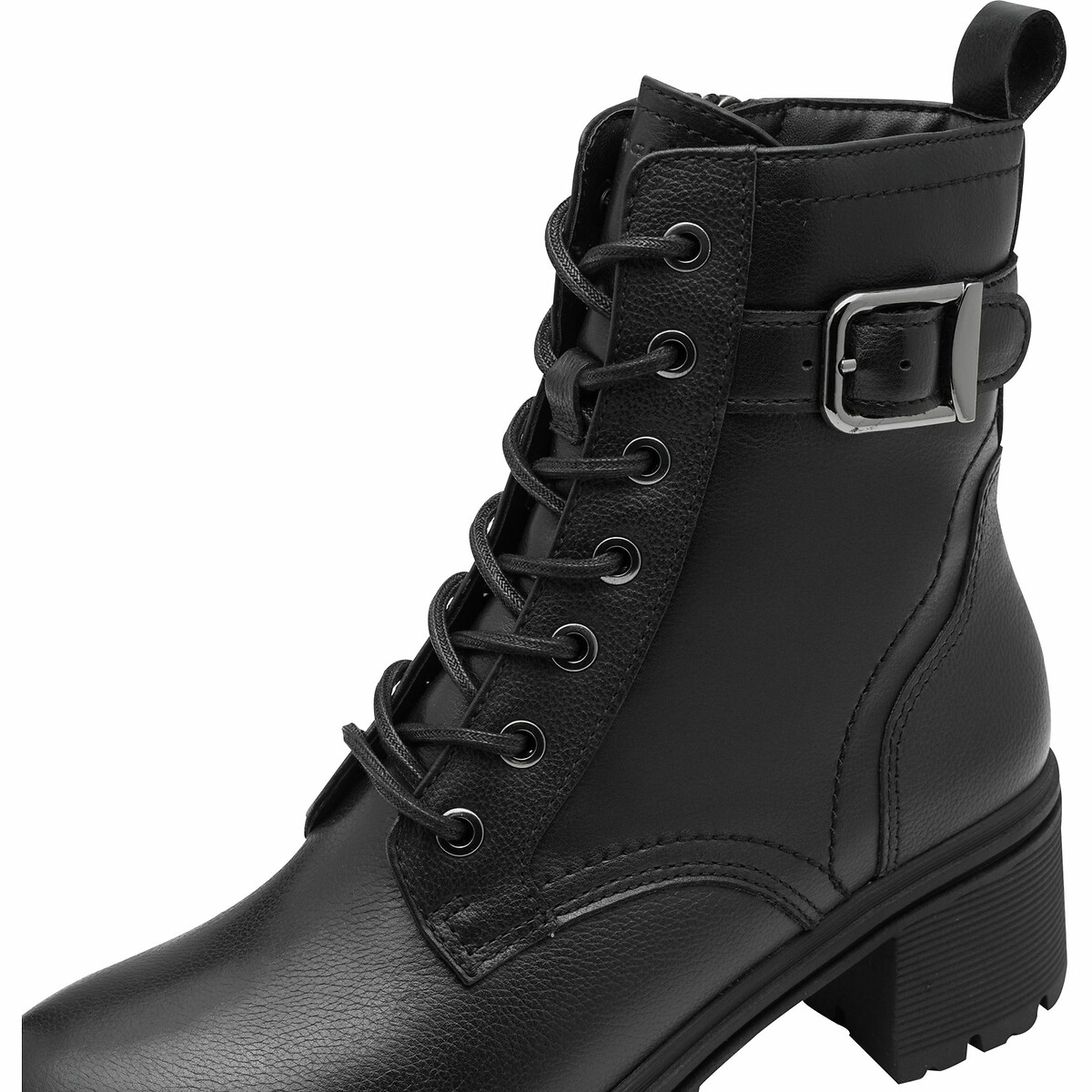 Lace-Up Ankle Boots with Heel black, TAMARIS